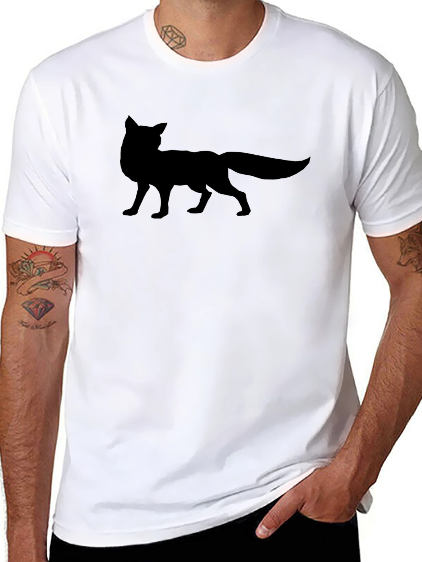Fox Silhouette Black T-Shirt