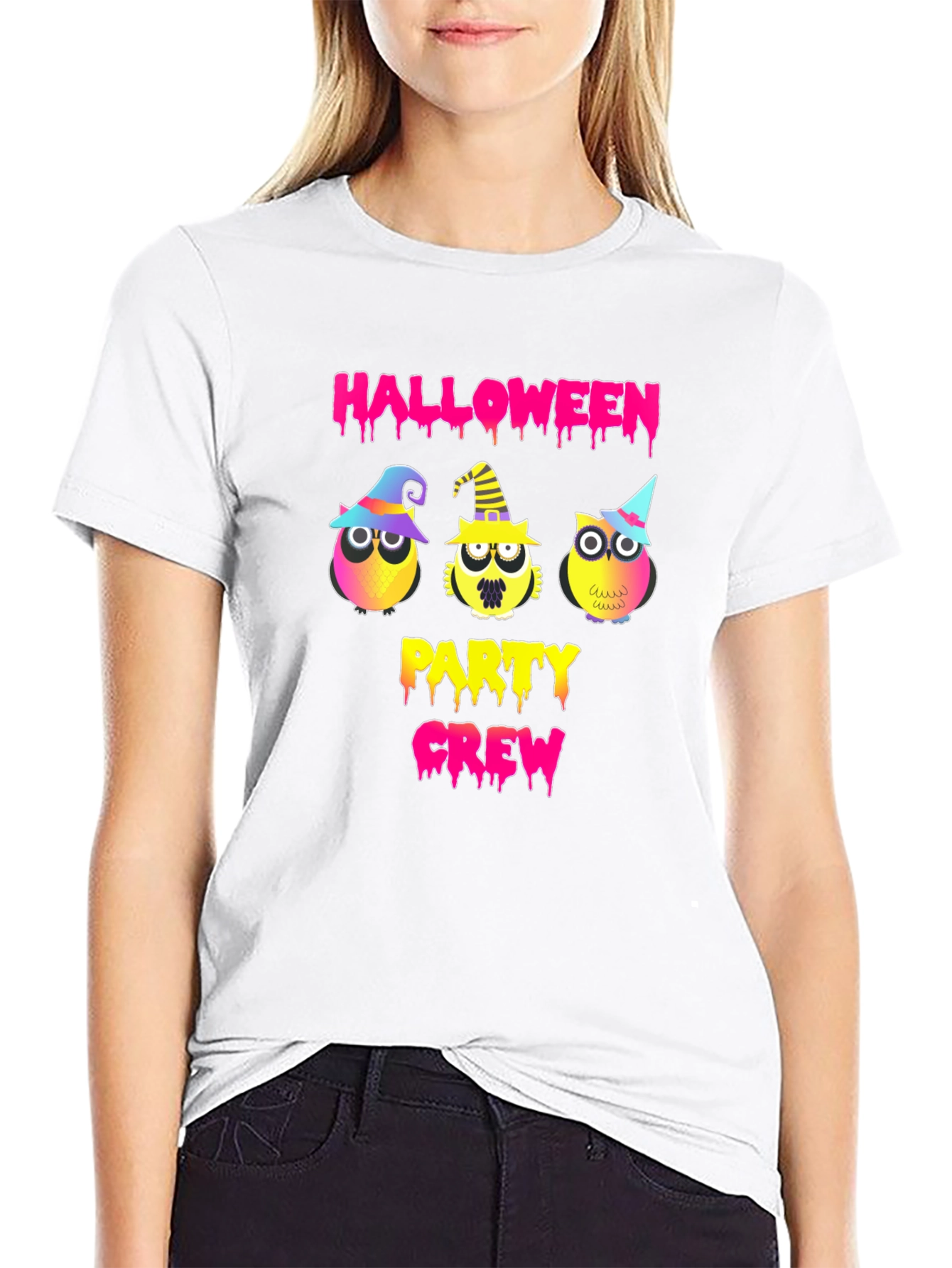 Halloween Party Crew Owl T-Shirt