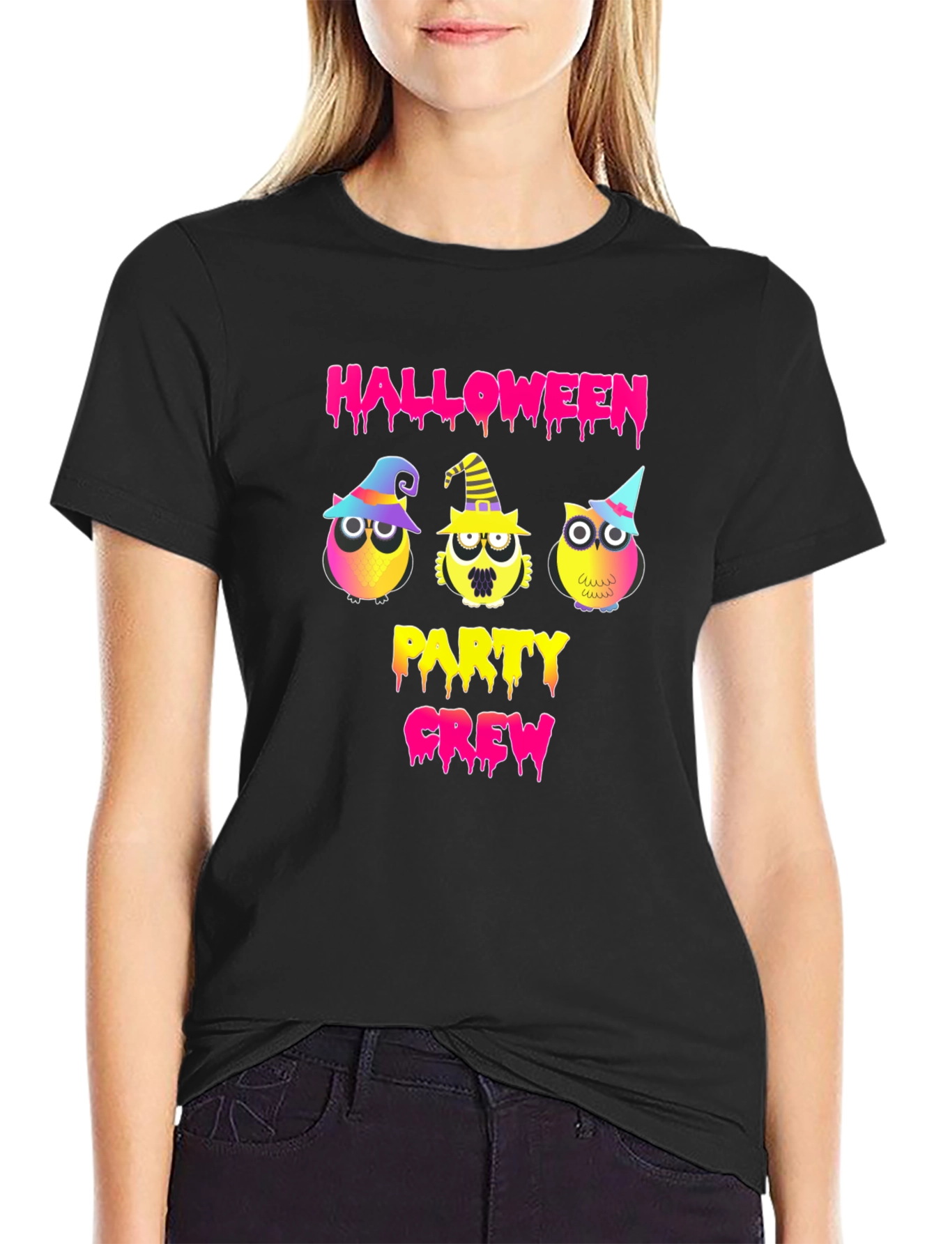 Halloween Party Crew Owl T-Shirt