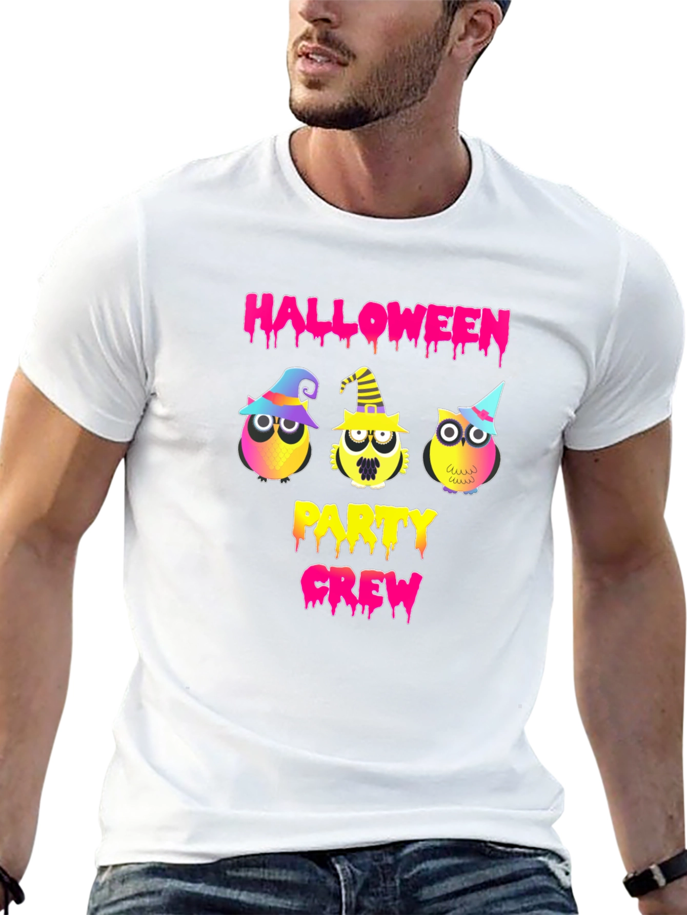 Halloween Party Crew Owl T-Shirt