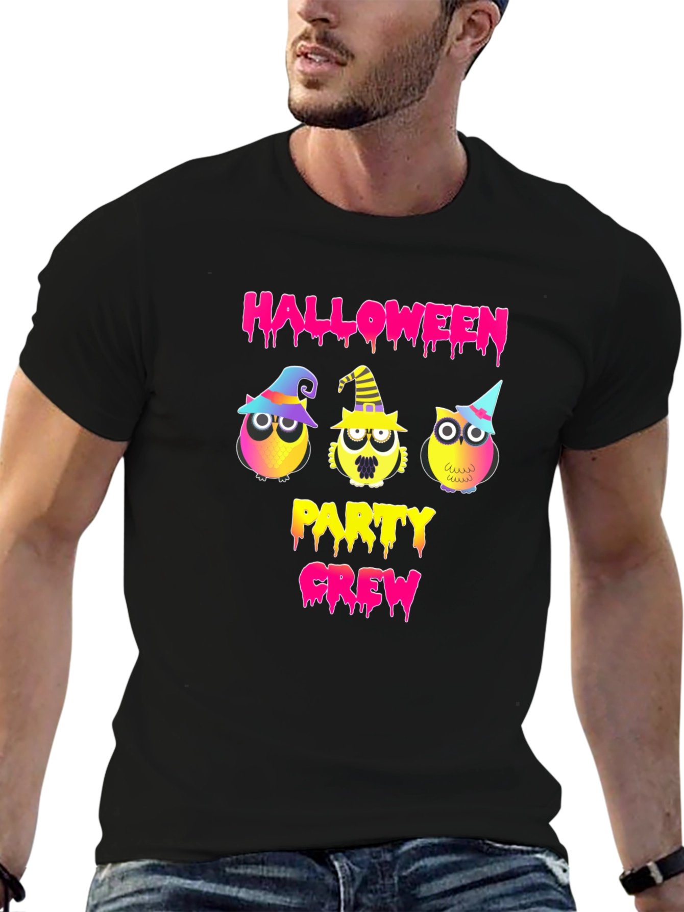 Halloween Party Crew Owl T-Shirt