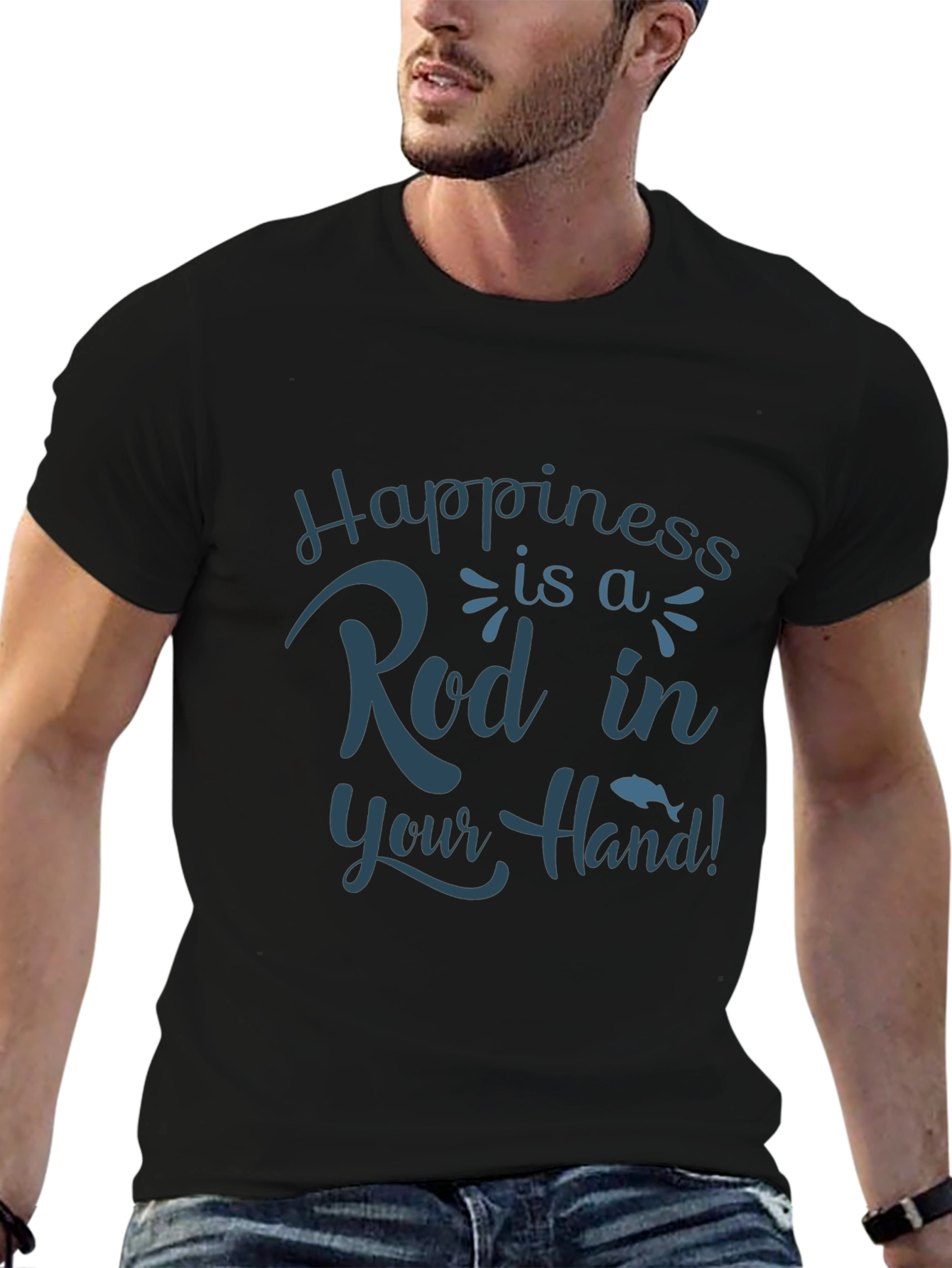 Happiness is a Rod Fishing T-Shirt