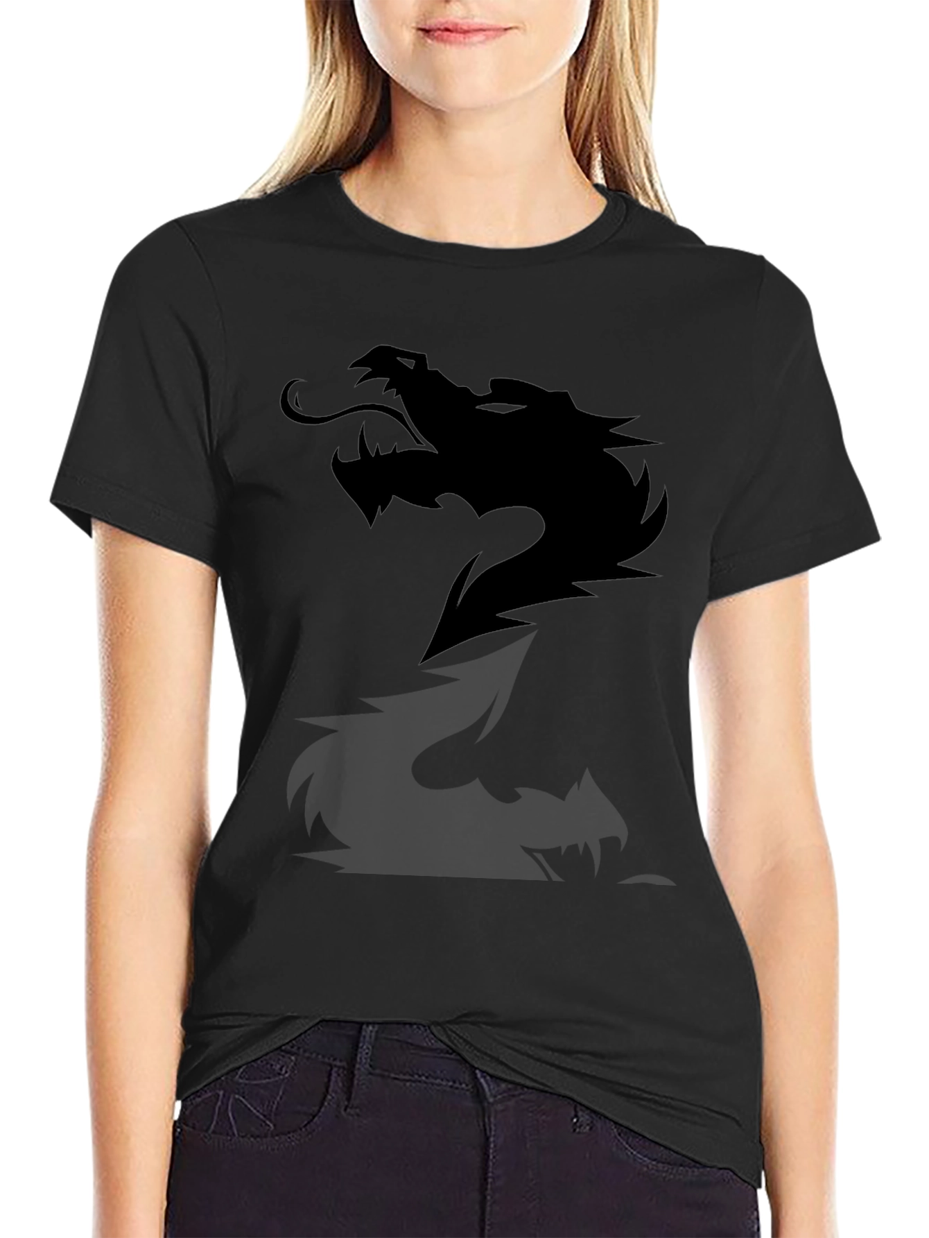Black Dragon Graphic Tee - Mens Casual Cotton T-Shirt