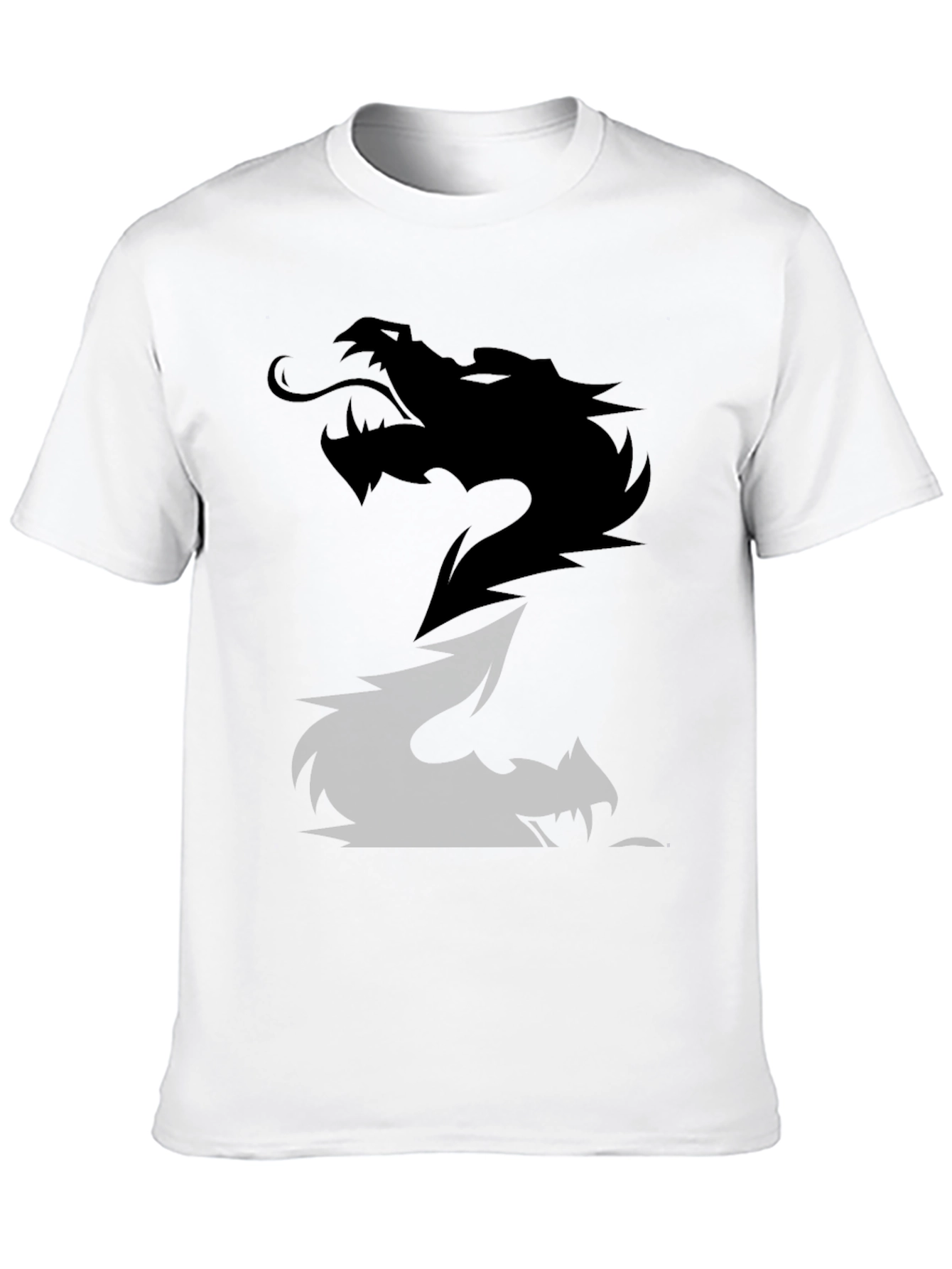 Black Dragon Graphic Tee - Mens Casual Cotton T-Shirt