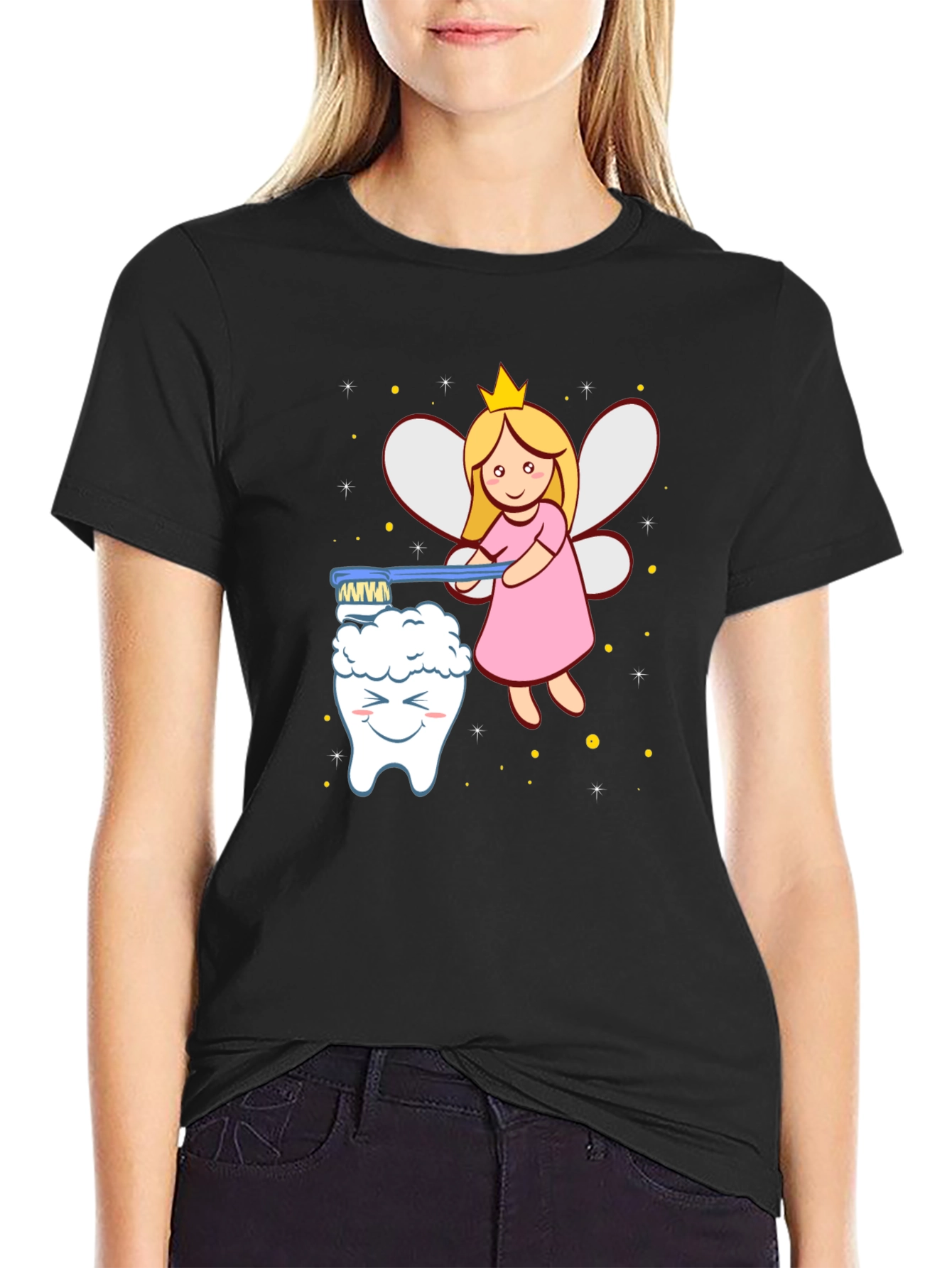 Dental Fairy Graphic Tee - Brush Your Teeth!