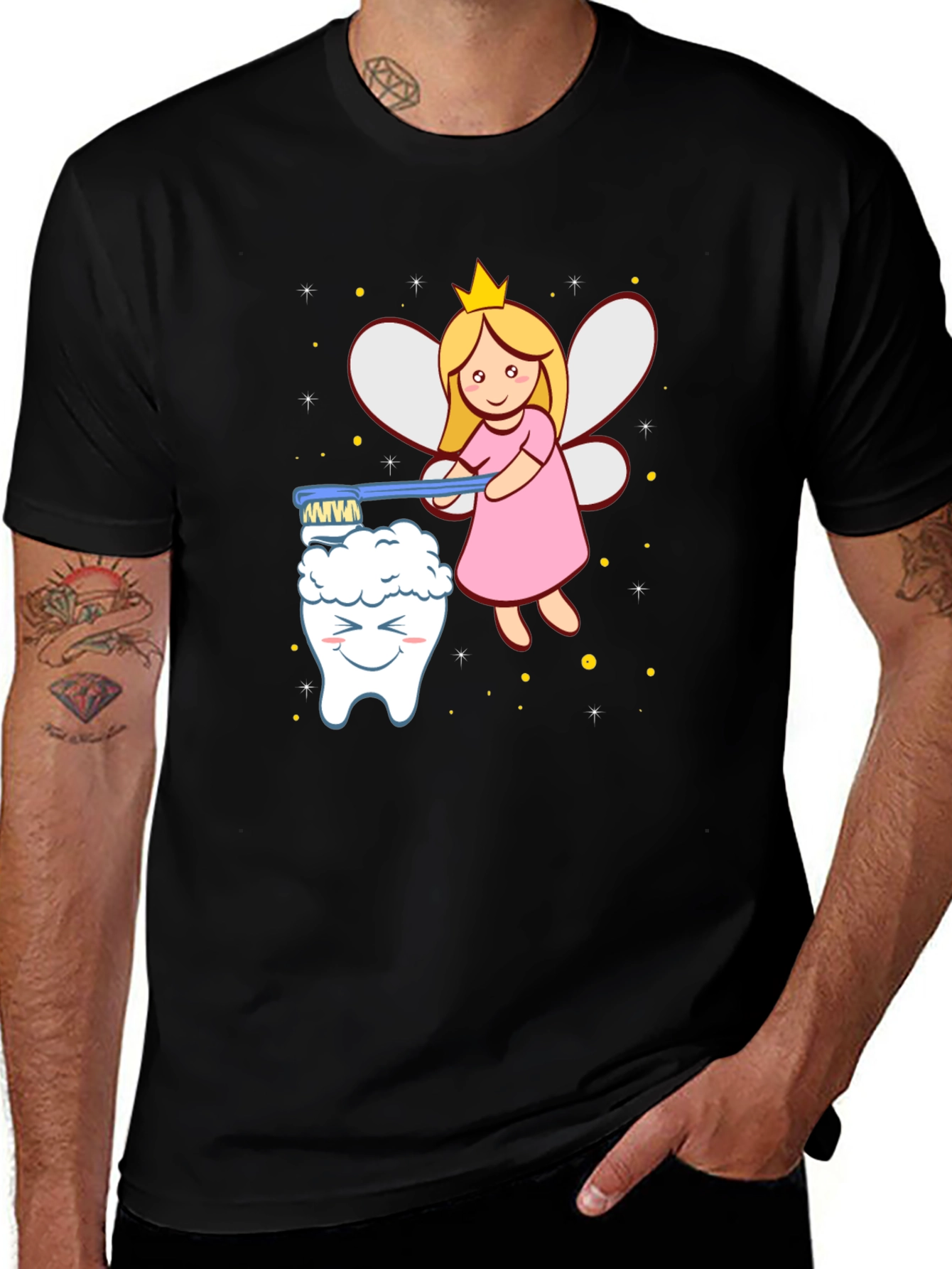 Dental Fairy Graphic Tee - Brush Your Teeth!