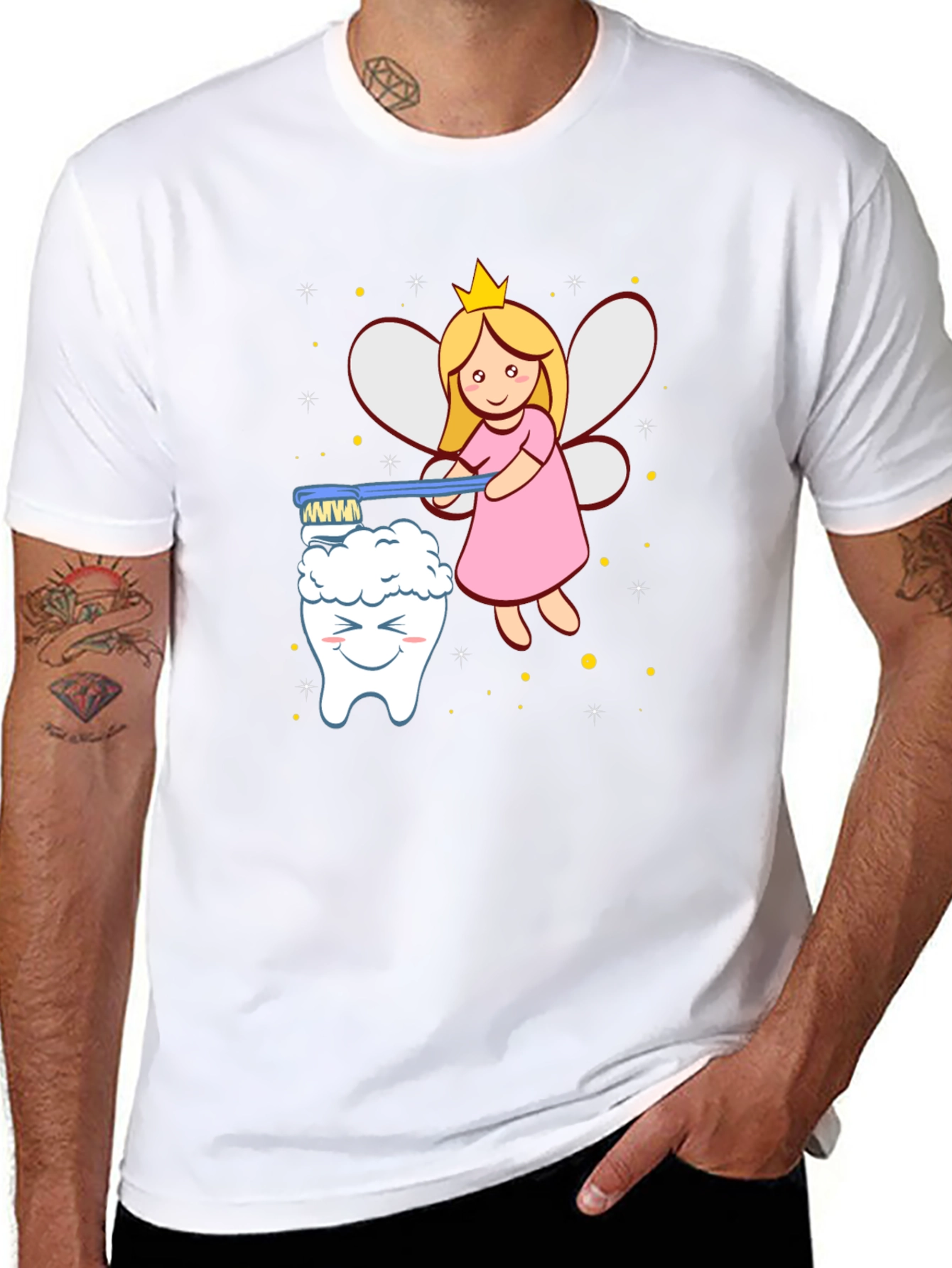 Dental Fairy Graphic Tee - Brush Your Teeth!