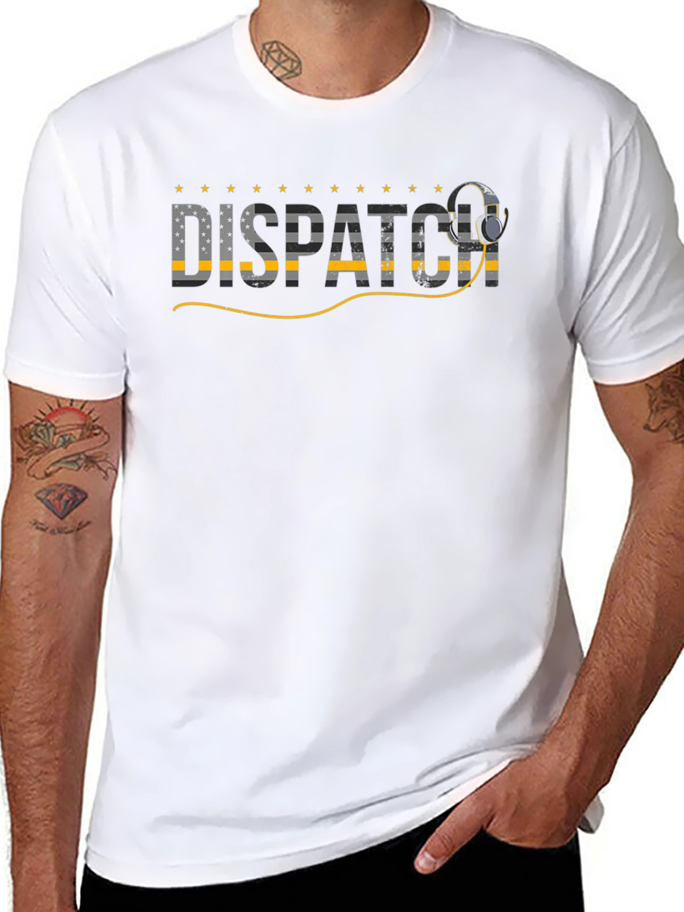 Dispatcher T-Shirt - Thin Yellow Line Support