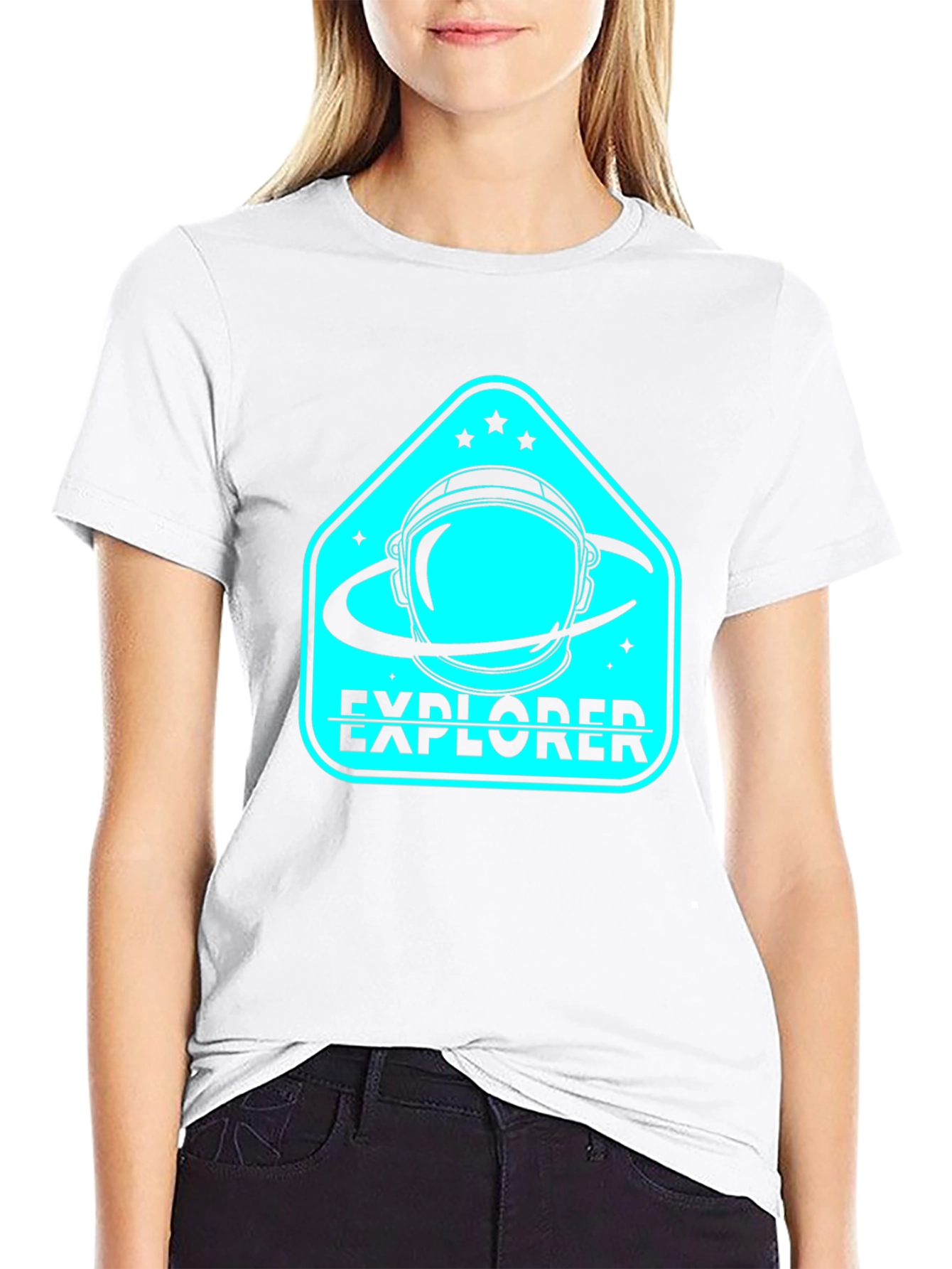 Explorer Astronaut Black T-Shirt