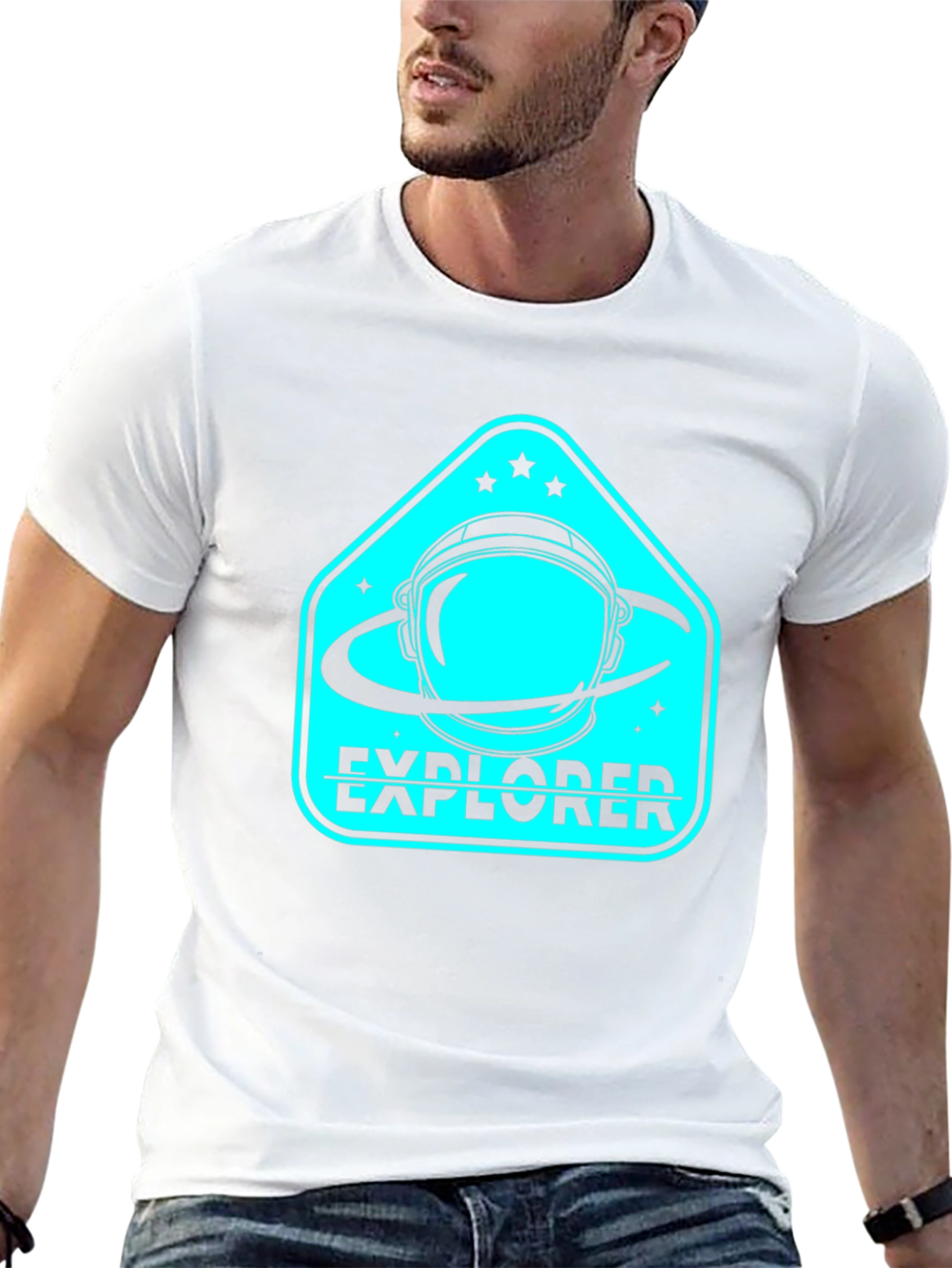 Explorer Astronaut Black T-Shirt