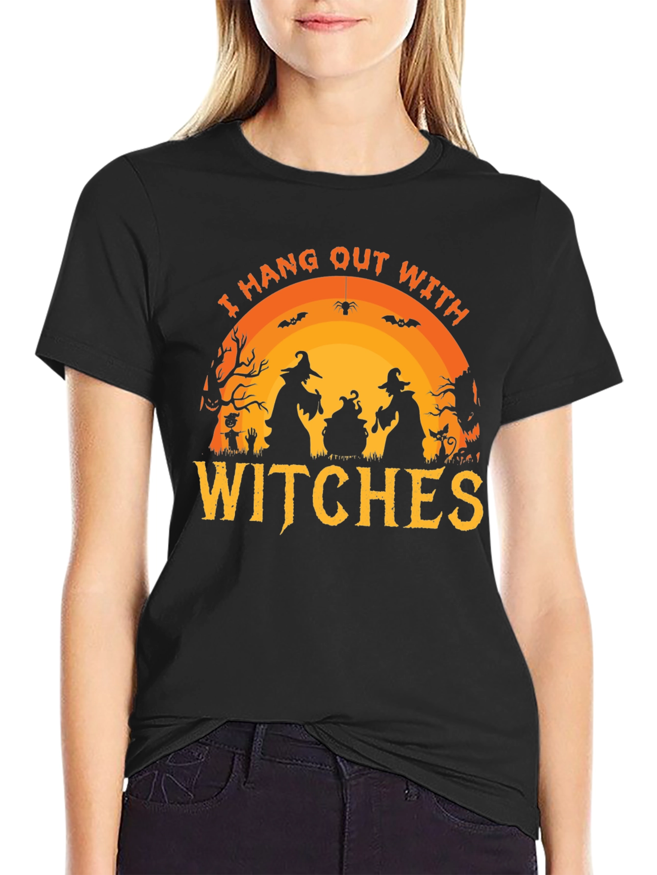 Halloween Witch T-Shirt - Hang Out With Witches