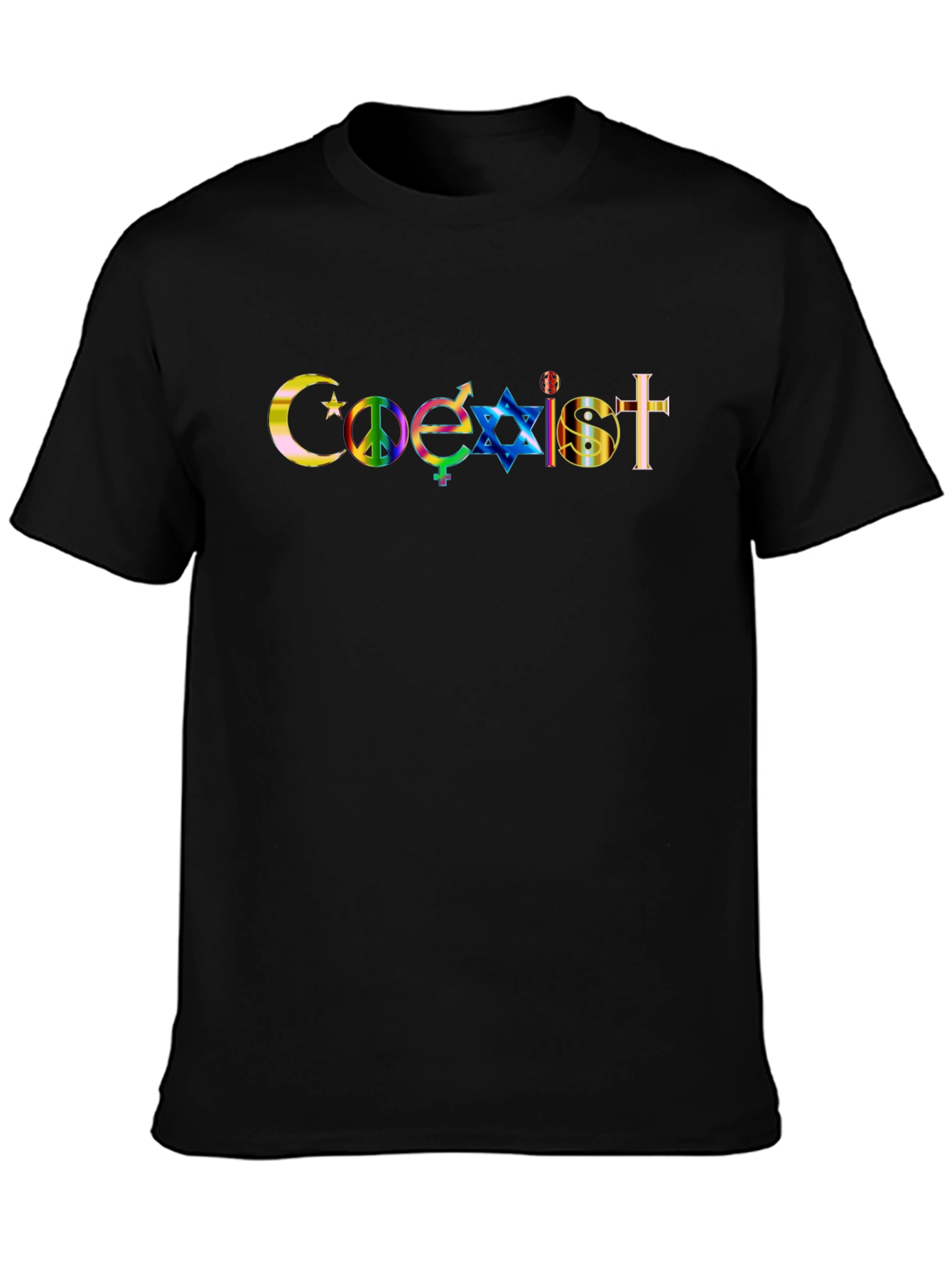 Coexist Graphic T-Shirt - Religious Tolerance Tee