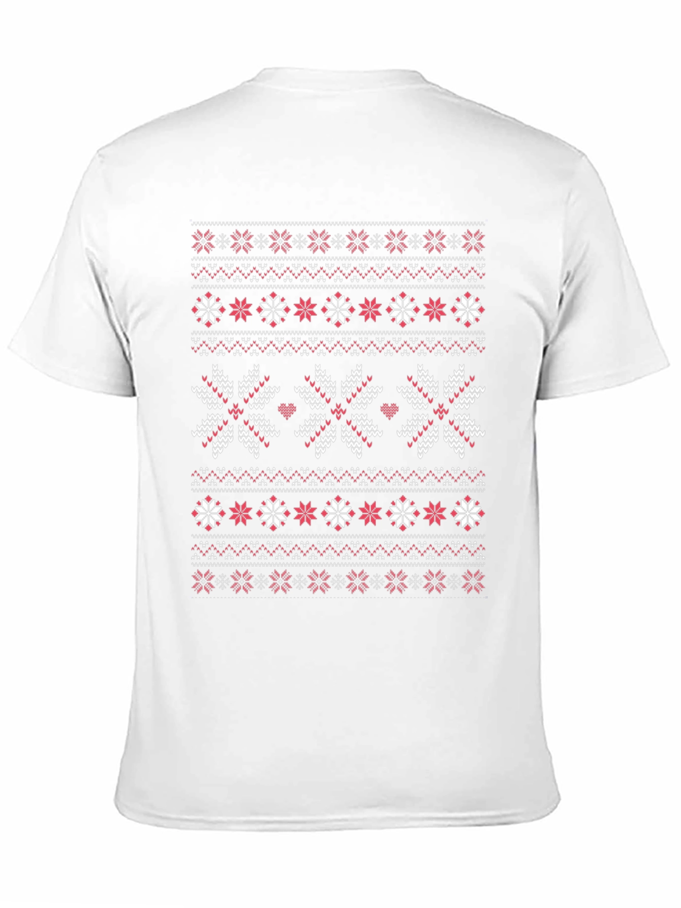 Ugly Christmas Sweater Pattern T-Shirt - Holiday Season
