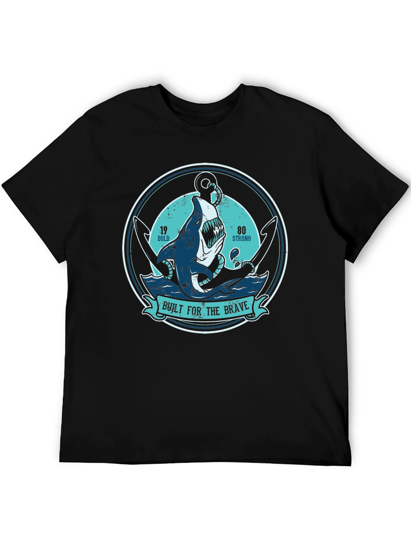 Built For The Brave Shark Anchor T-Shirt