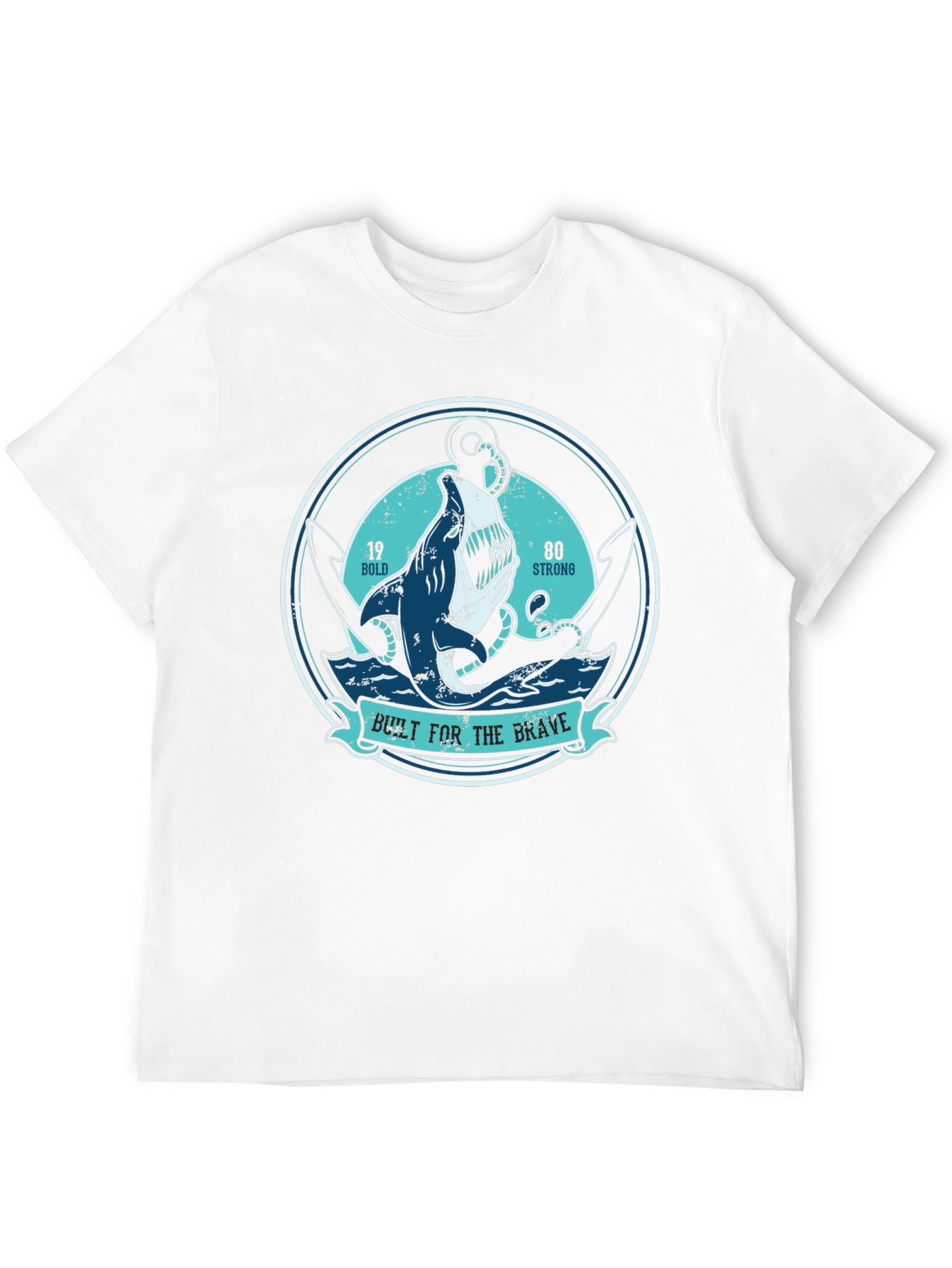 Built For The Brave Shark Anchor T-Shirt