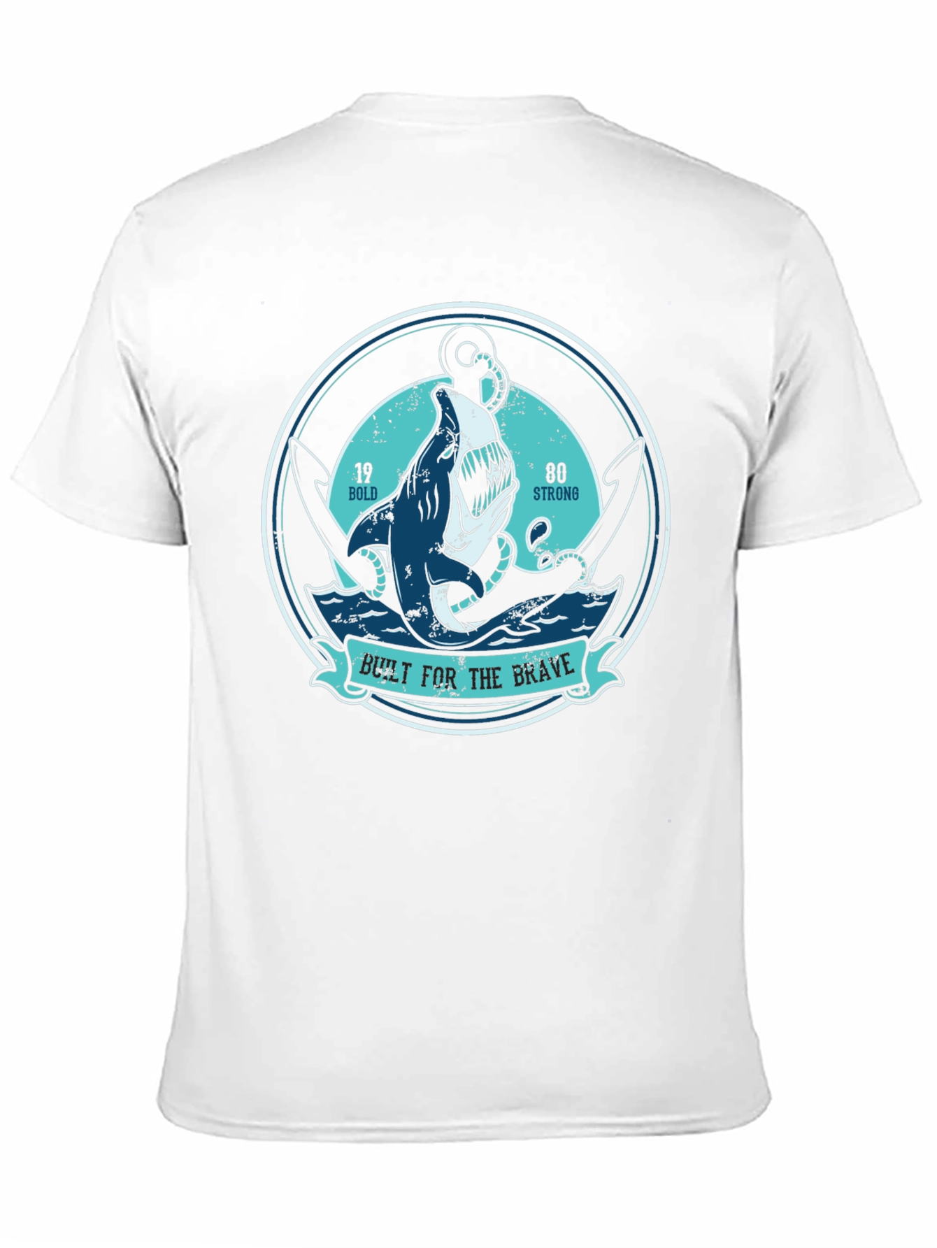 Built For The Brave Shark Anchor T-Shirt