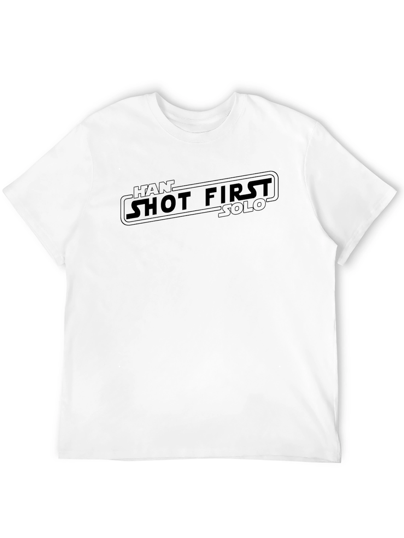 Han Shot First T-Shirt - Star Wars Black Tee