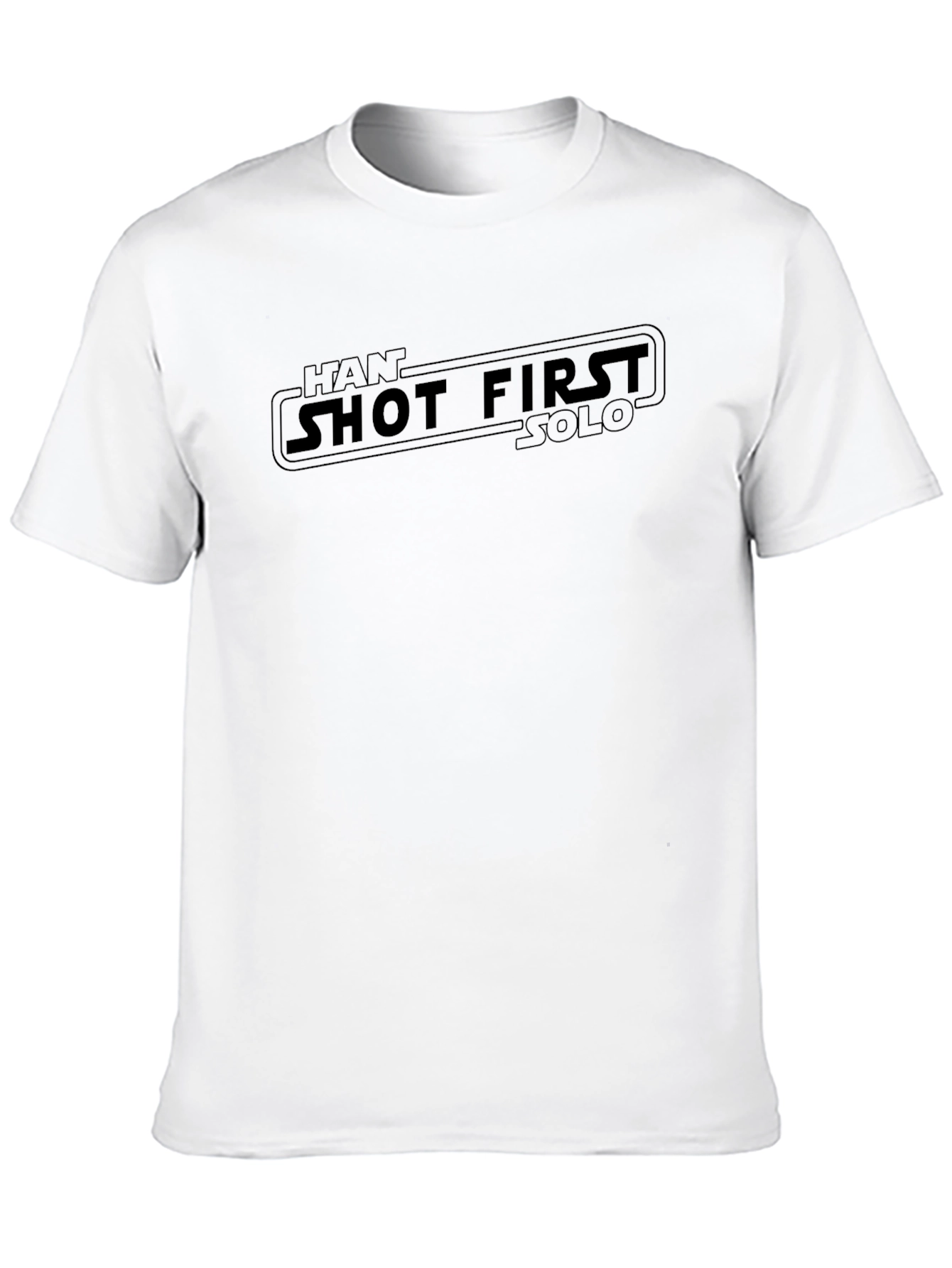 Han Shot First T-Shirt - Star Wars Black Tee