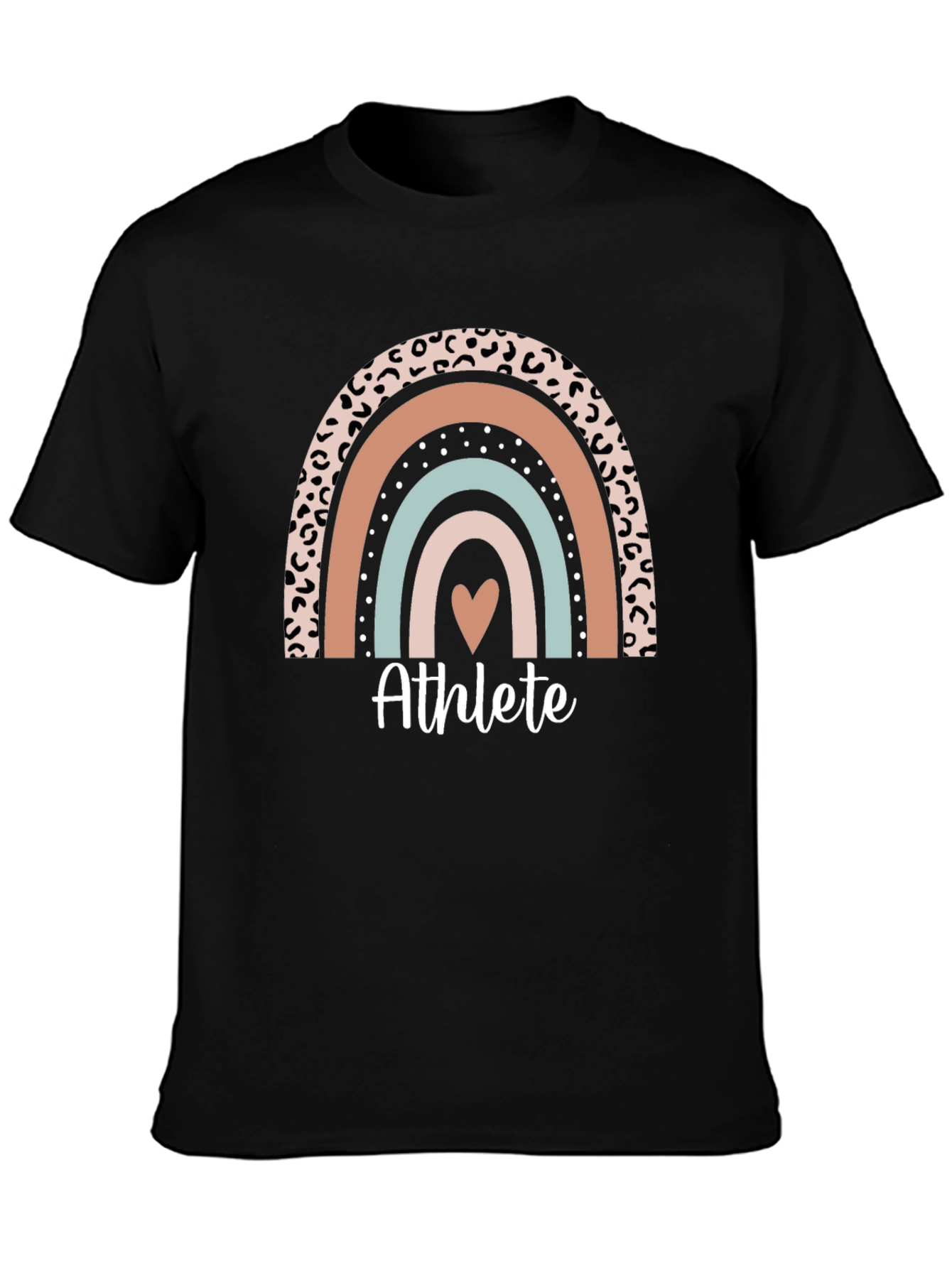 Athlete Rainbow Heart T-Shirt - Unisex