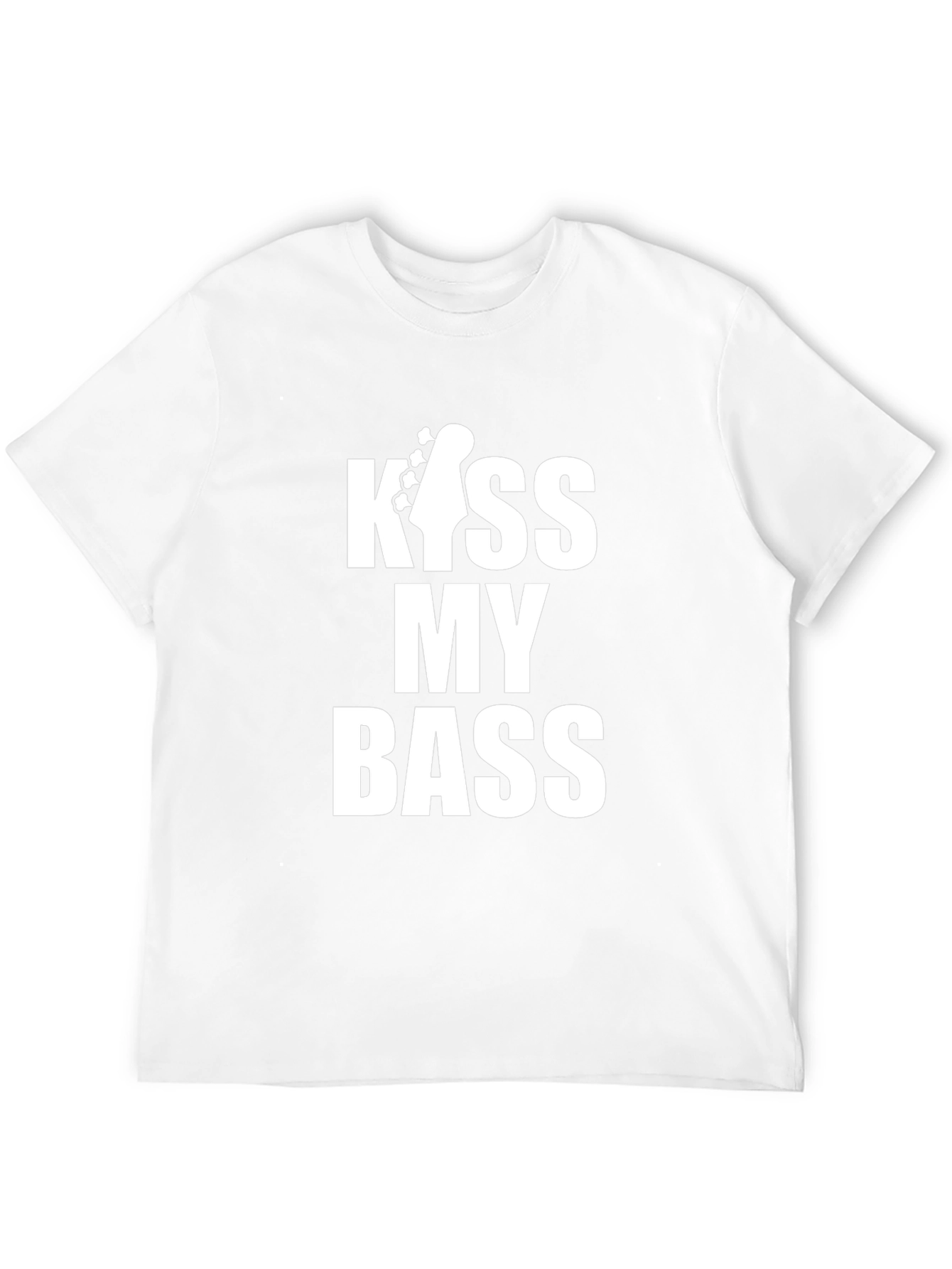Kiss My Bass Guitar Black T-Shirt
