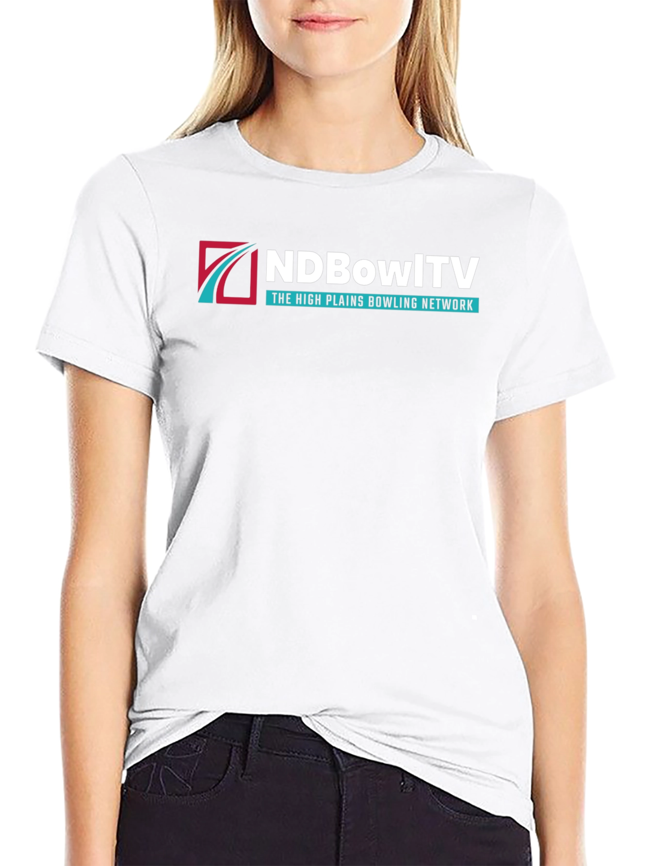NDBowlTV High Plains Bowling Network Black T-Shirt