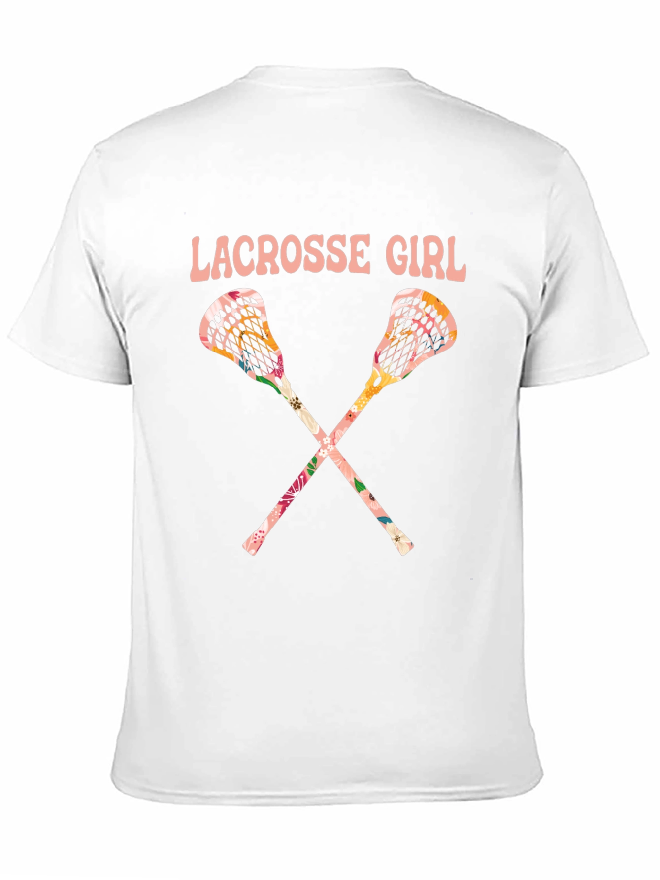 Lacrosse Girl Floral T-Shirt