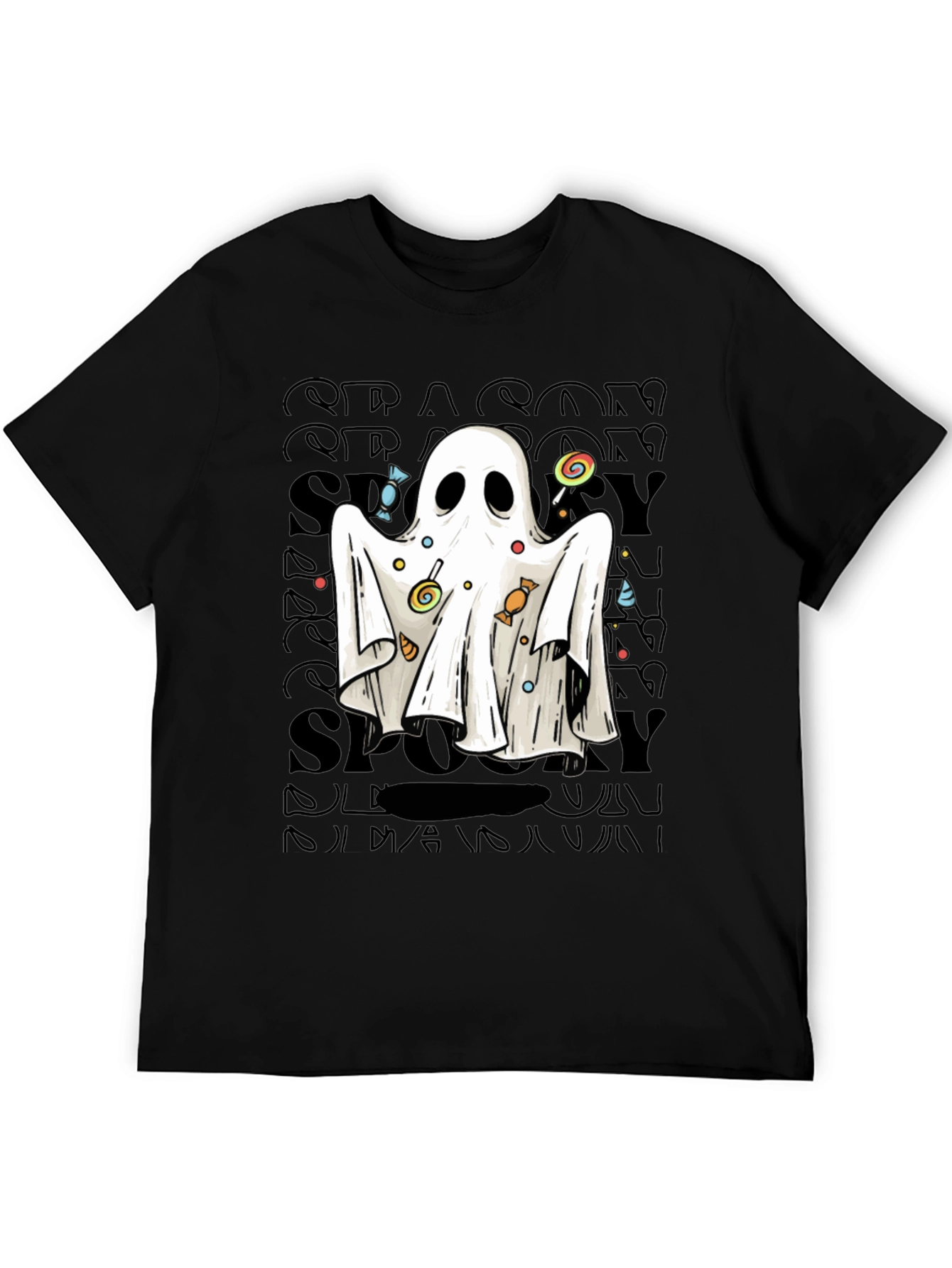 Spooky Ghost Candy T-Shirt - Halloween Apparel