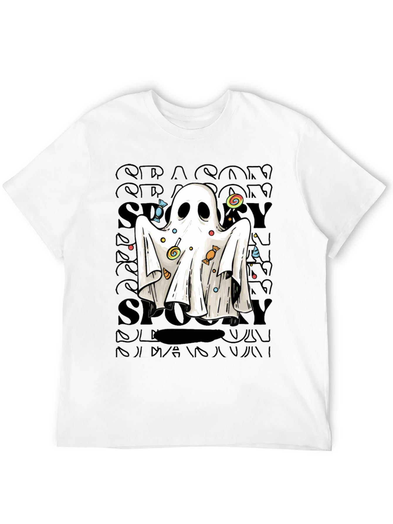 Spooky Ghost Candy T-Shirt - Halloween Apparel