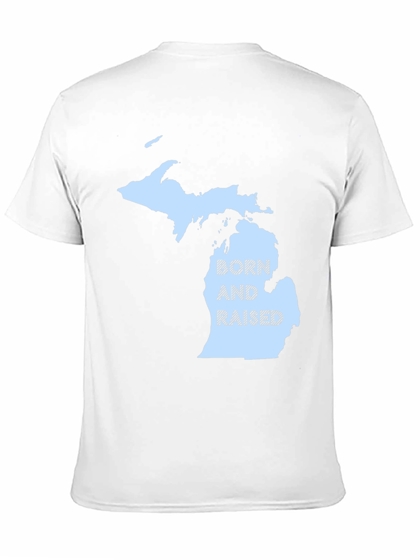 Michigan Born and Raised Black T-Shirt