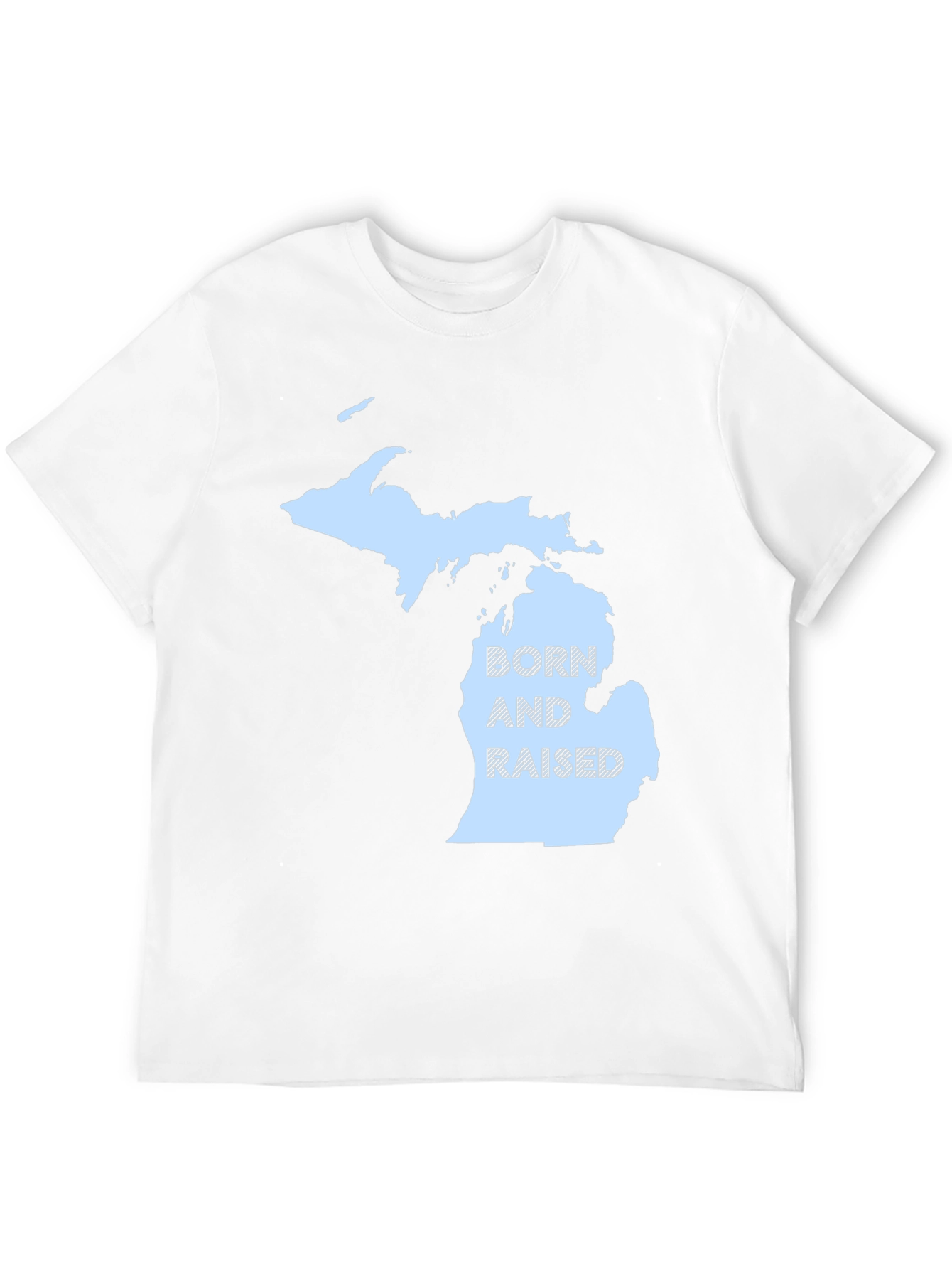 Michigan Born and Raised Black T-Shirt