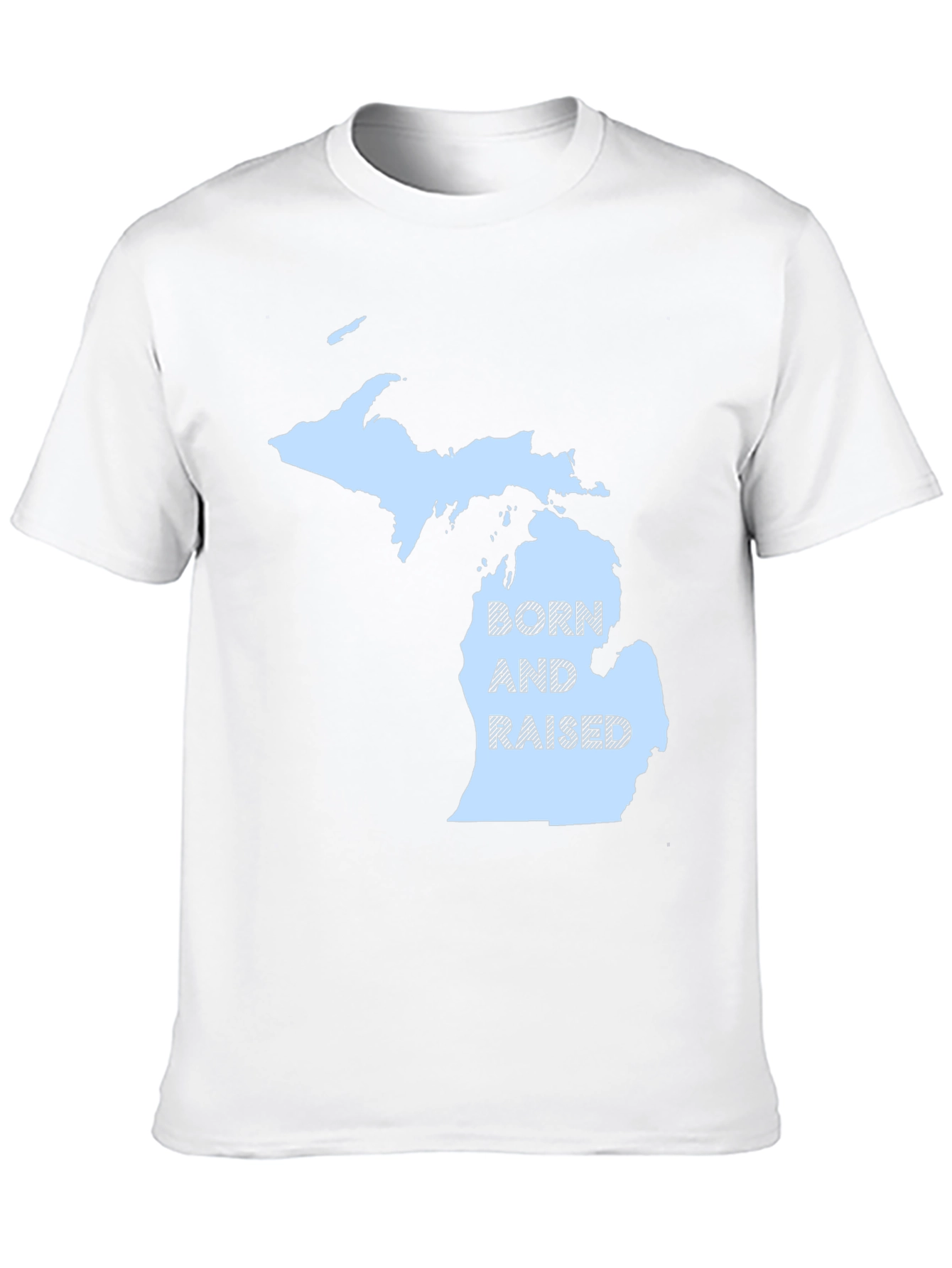 Michigan Born and Raised Black T-Shirt