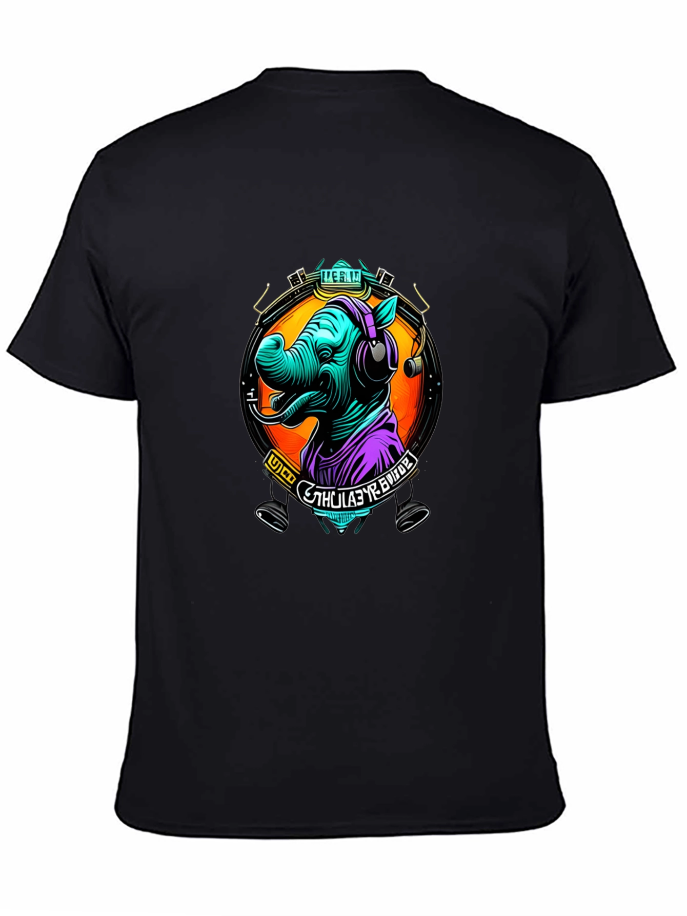 Rhinoceros DJ Graphic Tee - Cool Animal Lover Shirt