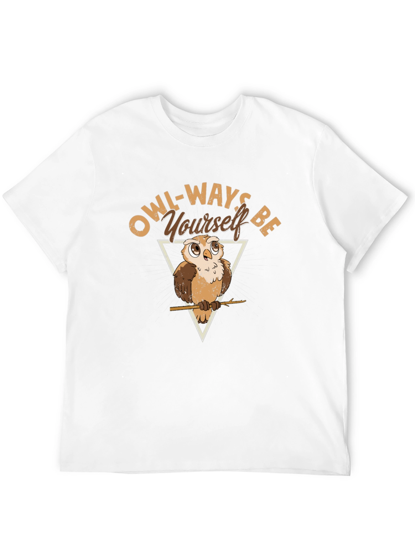 Owl-Ways Be Yourself T-Shirt - Black Cotton Tee