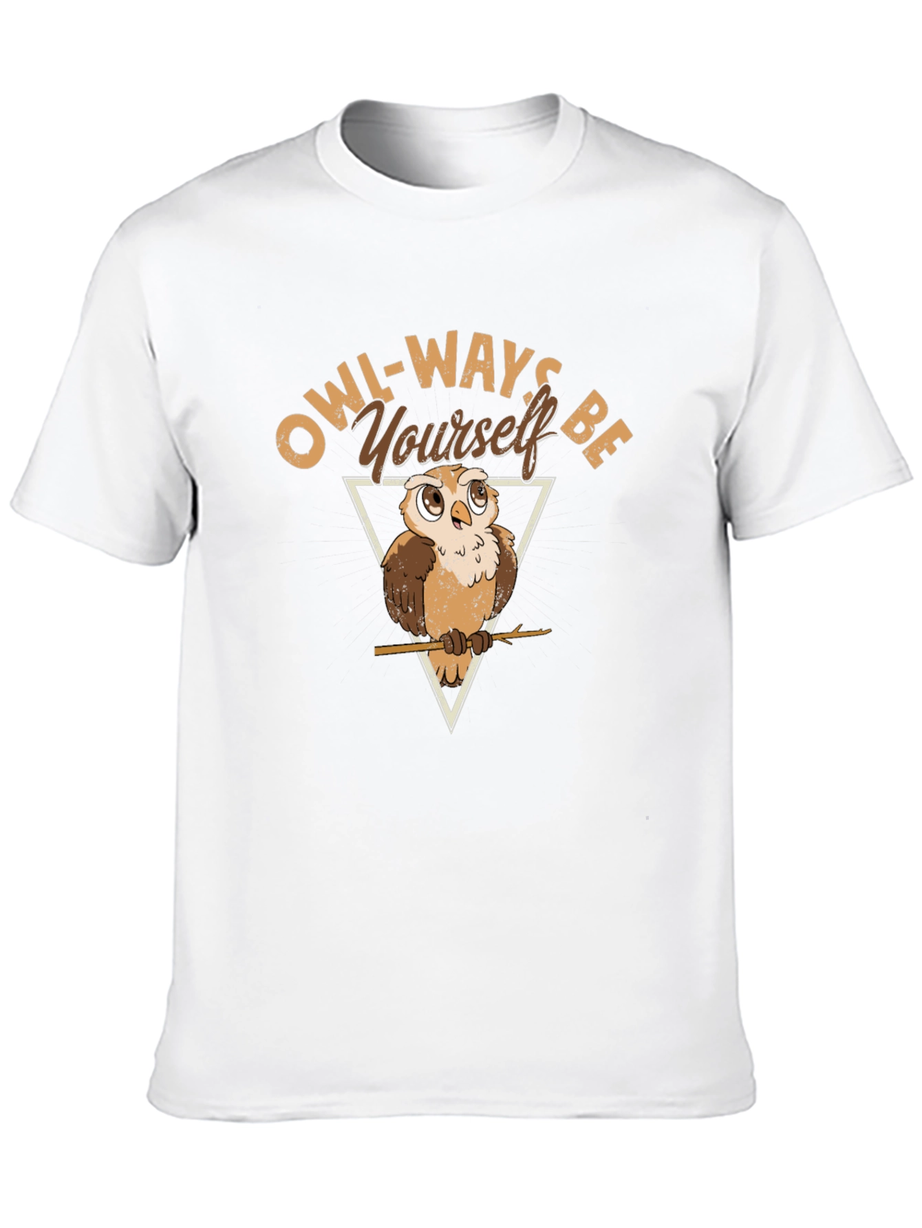 Owl-Ways Be Yourself T-Shirt - Black Cotton Tee