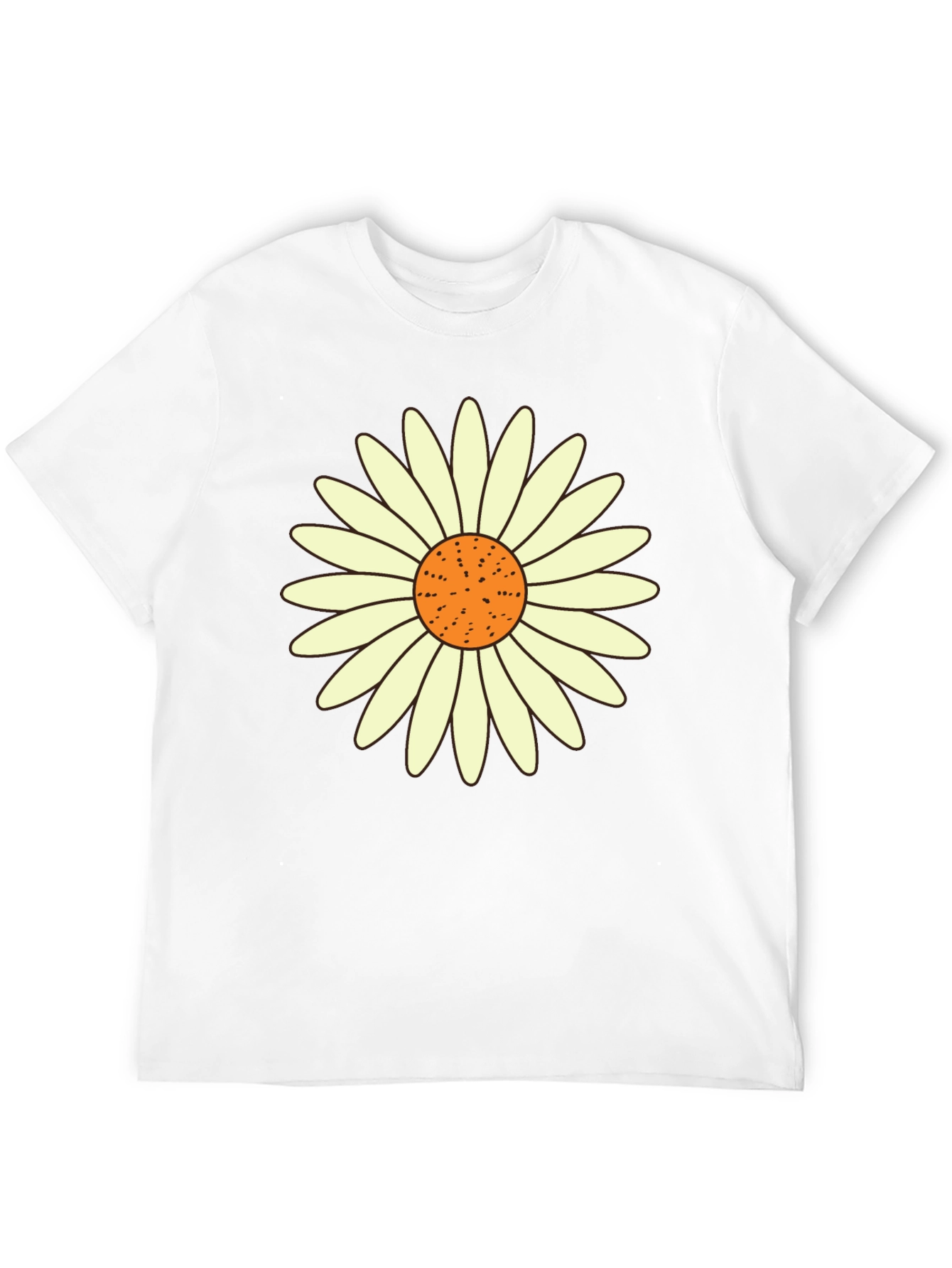 Daisy Graphic Tee - Black Casual T-Shirt
