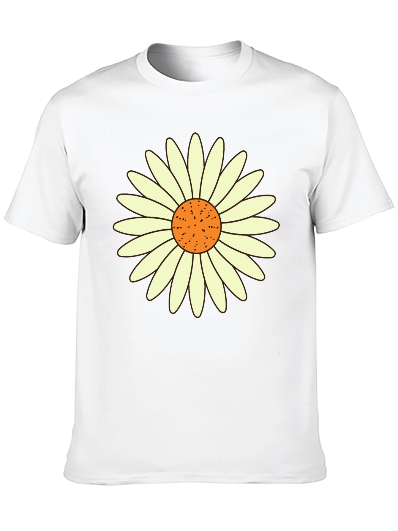 Daisy Graphic Tee - Black Casual T-Shirt