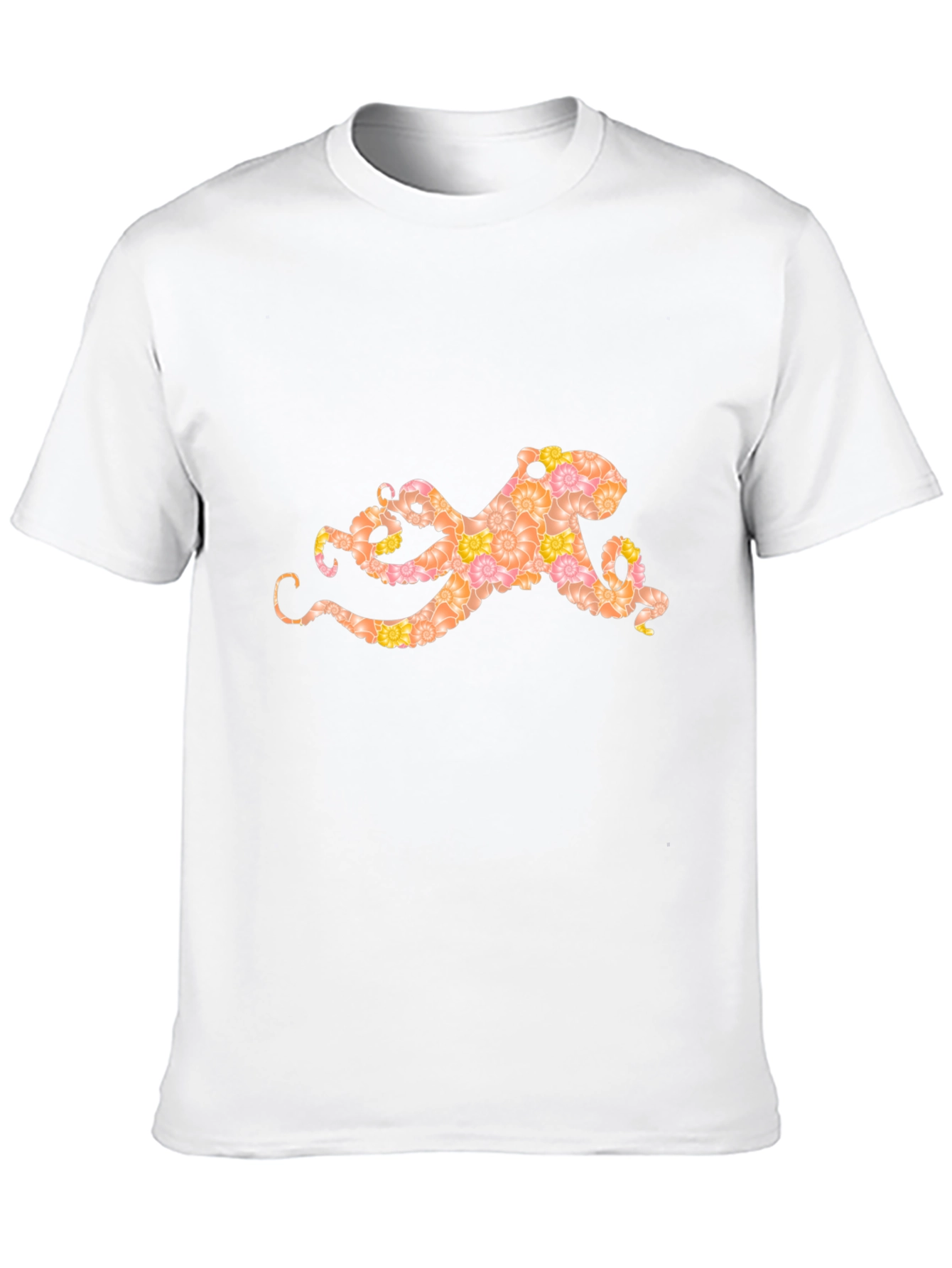 Floral Octopus Graphic T-Shirt