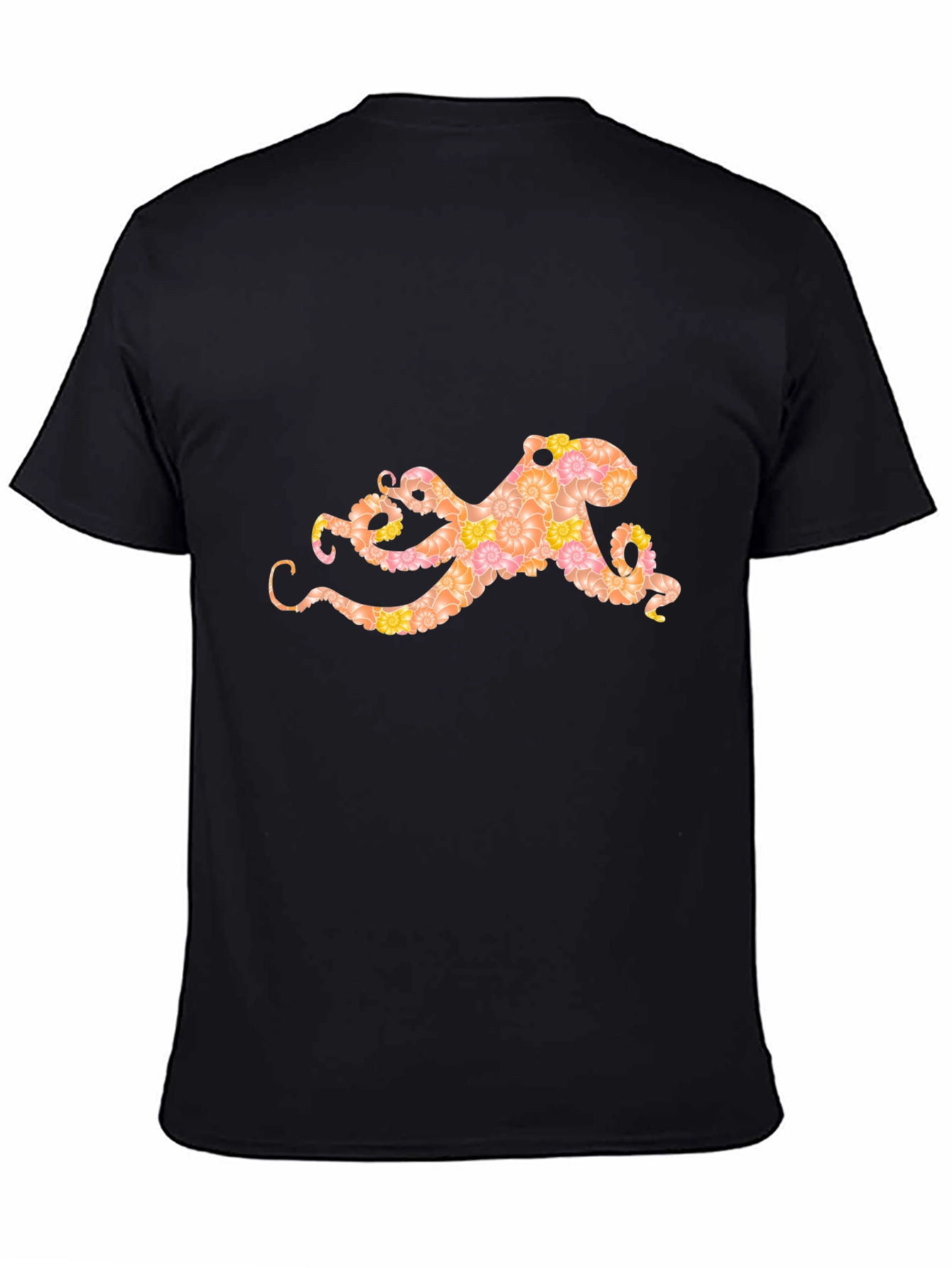 Floral Octopus Graphic T-Shirt