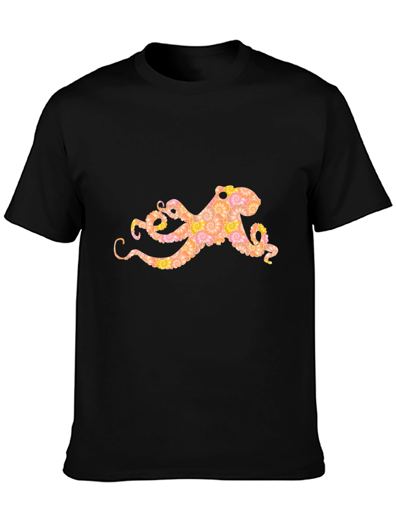 Floral Octopus Graphic T-Shirt