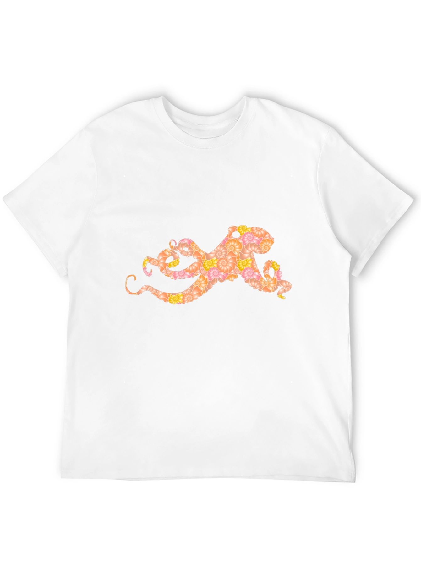 Floral Octopus Graphic T-Shirt