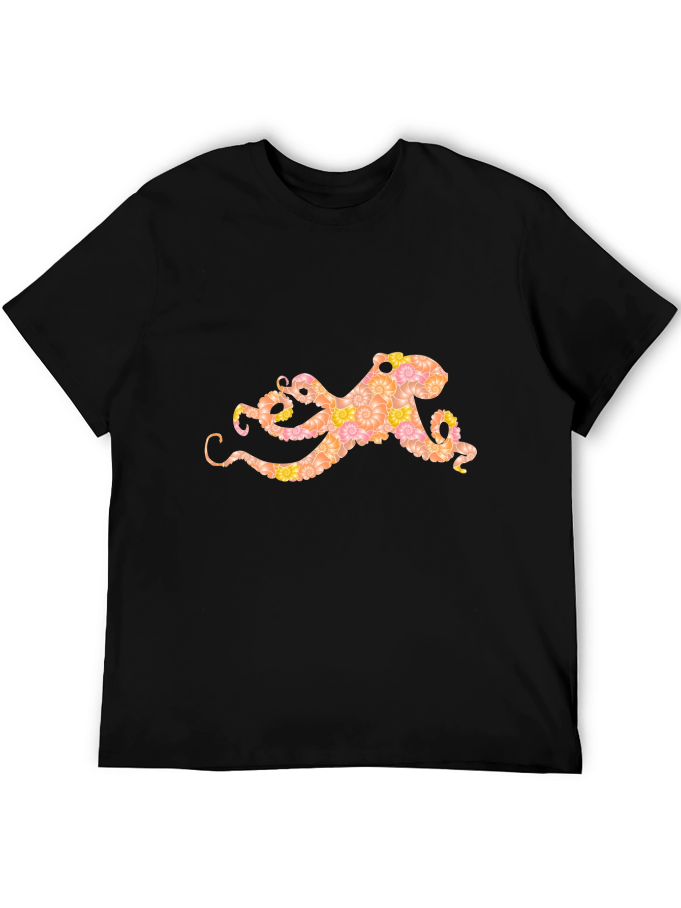 Floral Octopus Graphic T-Shirt
