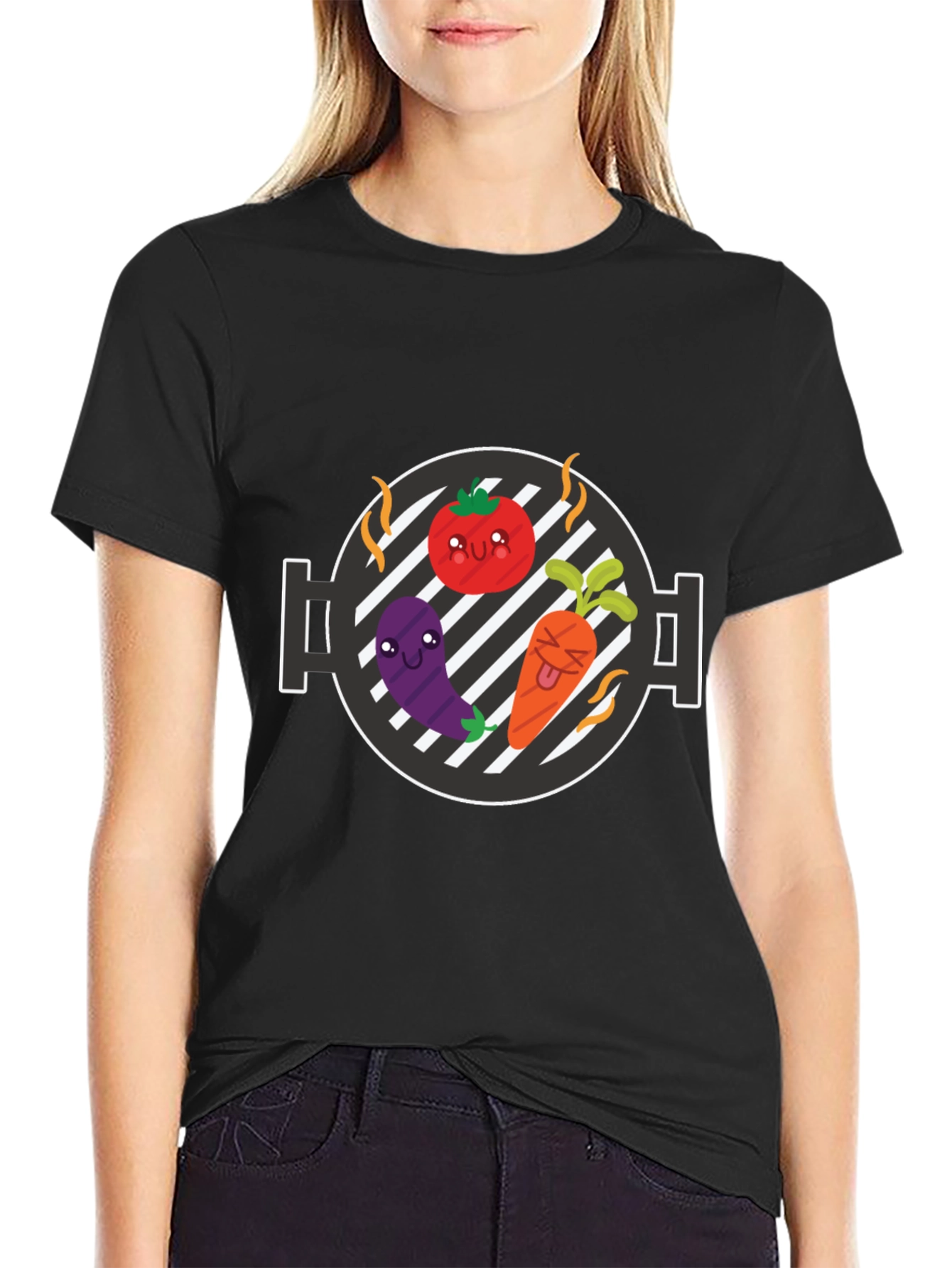 Veggie BBQ T-Shirt - Funny Vegan Grill Tee