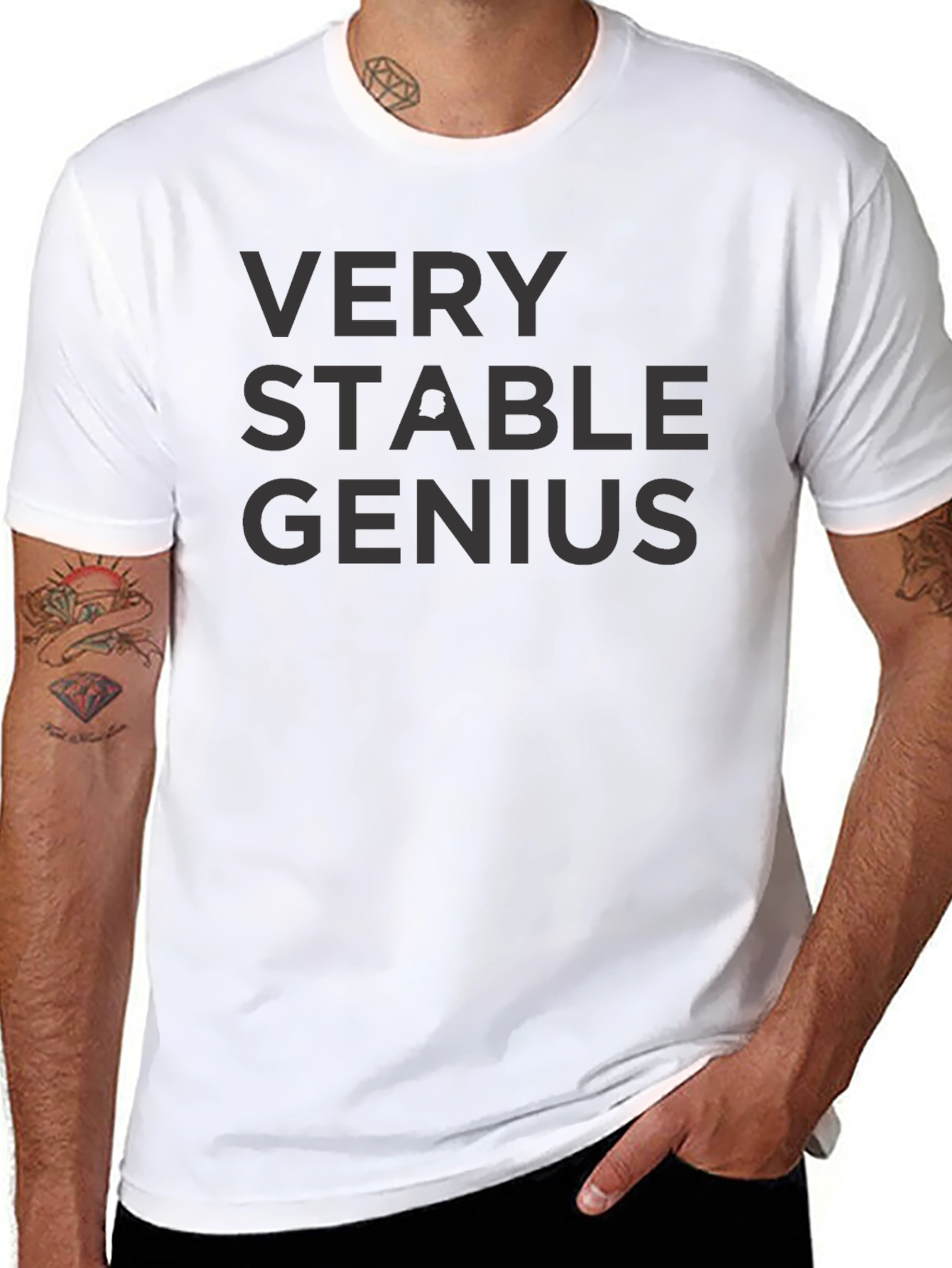 Very Stable Genius Black Graphic Tee
