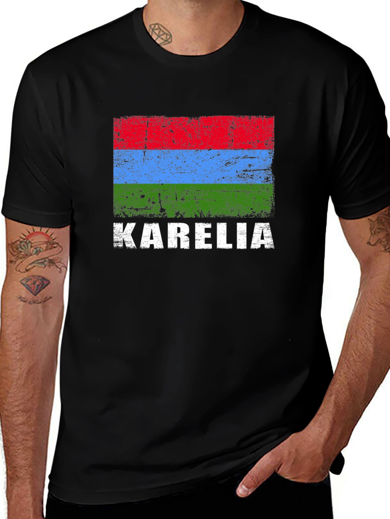 Karelia Flag Graphic T-Shirt
