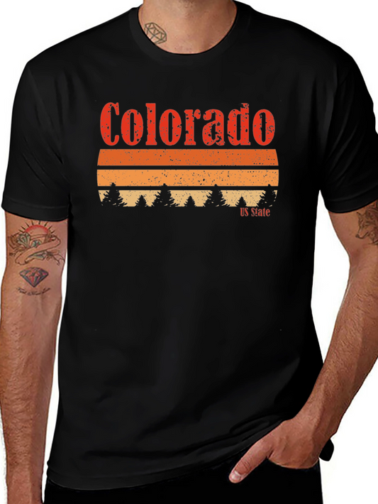 Colorado US State Retro Graphic T-Shirt