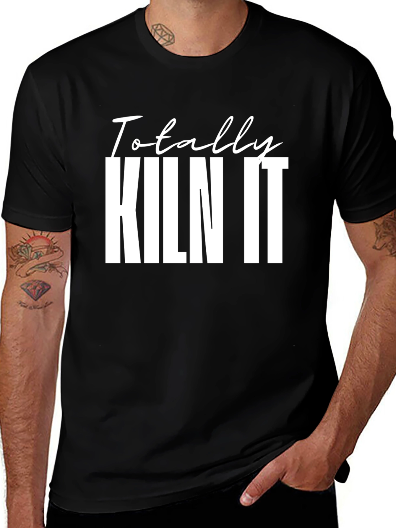 Totally Kiln It Black Graphic T-Shirt
