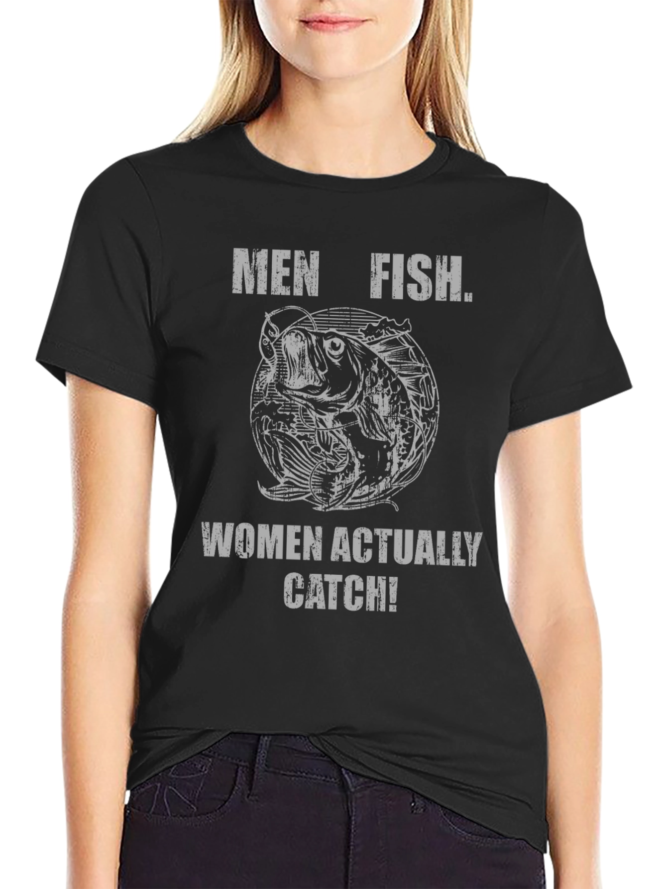 Men Fish Women Catch T-Shirt - Funny Fishing Tee