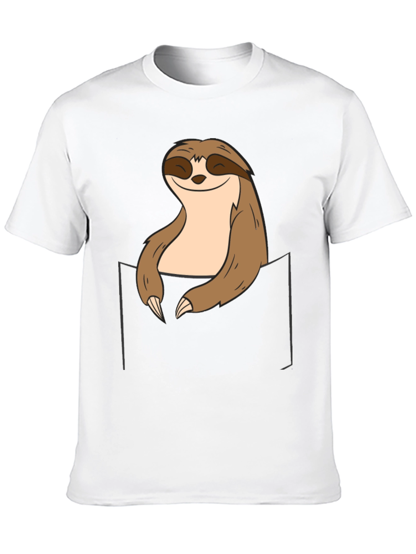 Sloth Pocket Graphic Tee - Relaxed Comfort