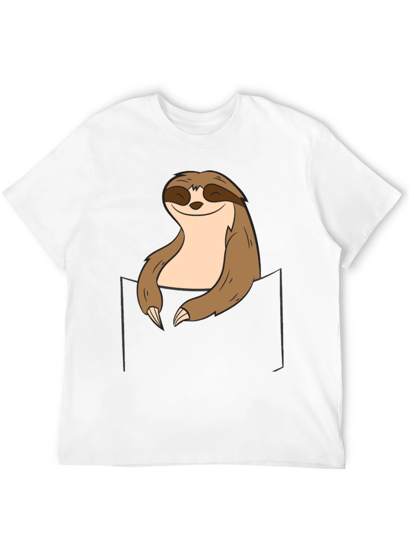 Sloth Pocket Graphic Tee - Relaxed Comfort