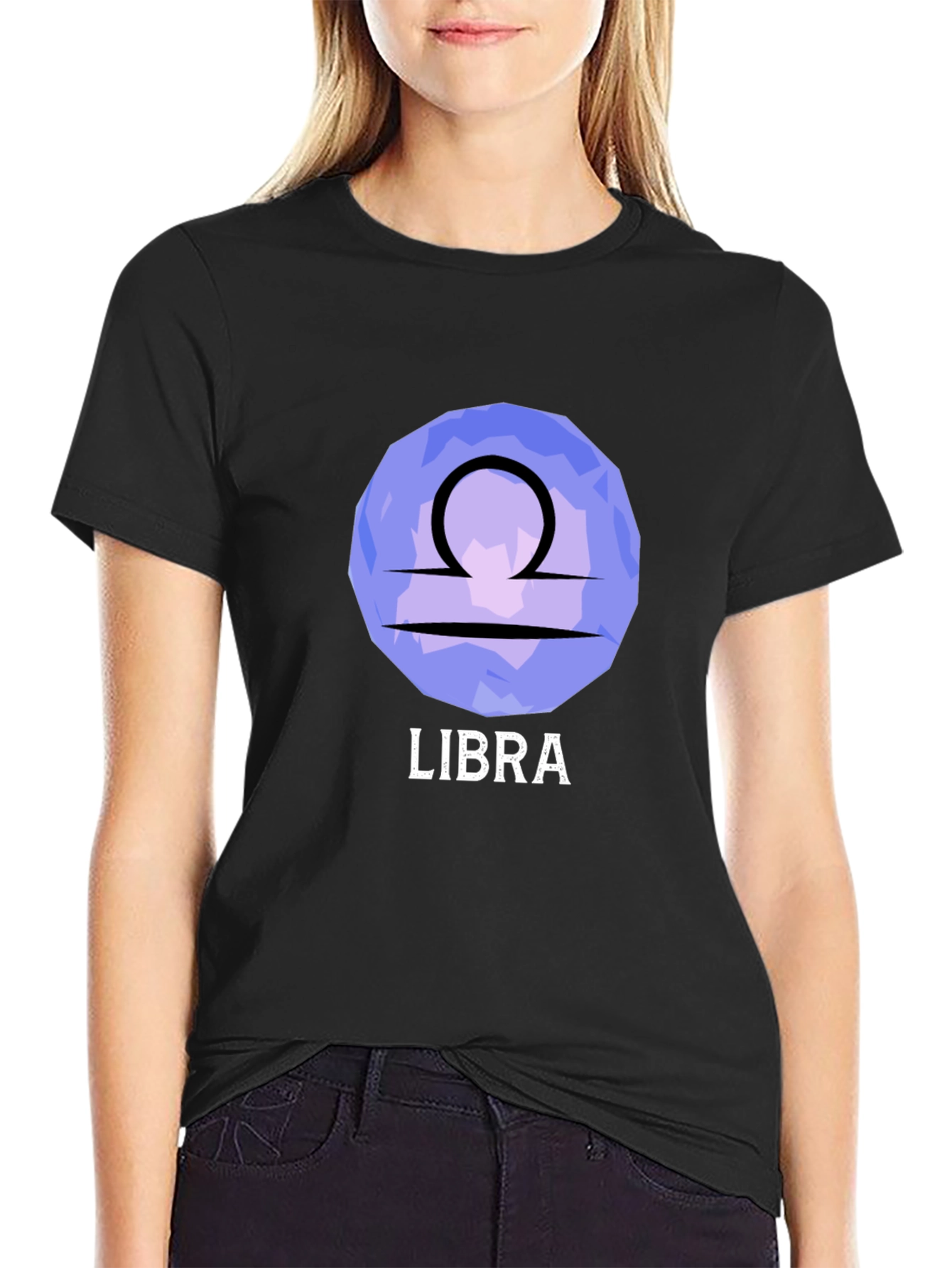 Libra Zodiac T-Shirt - Stylish Black Tee